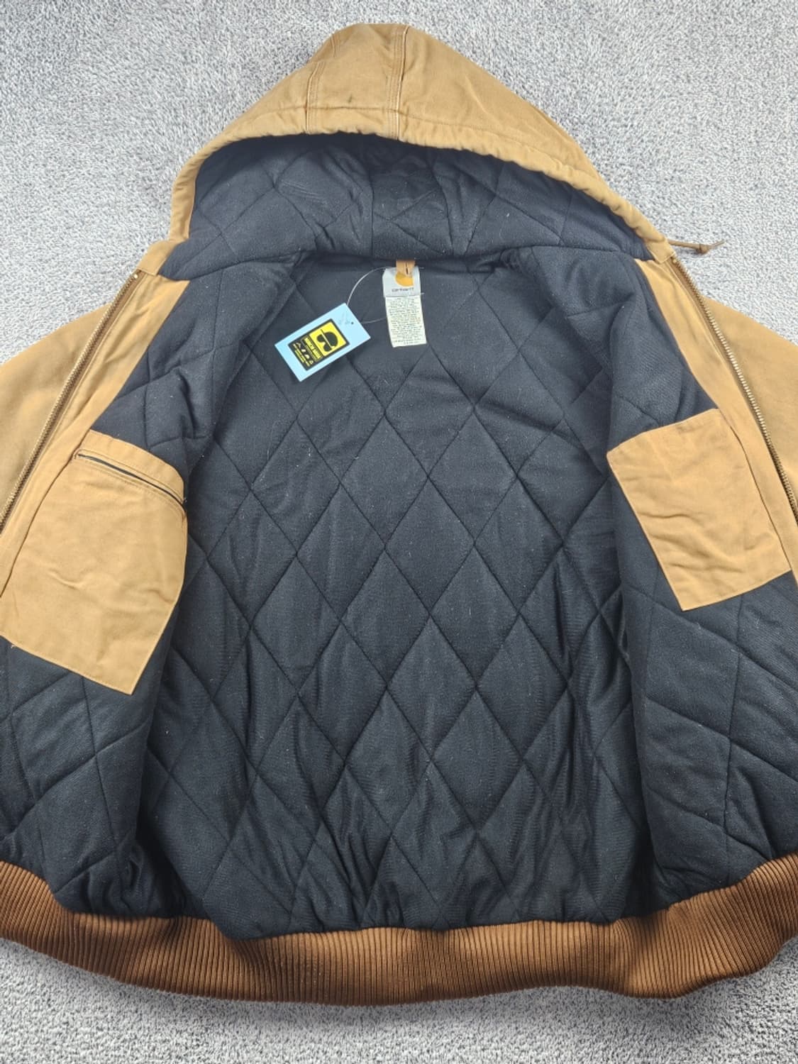 칼하트 J140 덕 캔버스 액티브 후드 워크 자켓 (XL) / 11209 상품이미지9