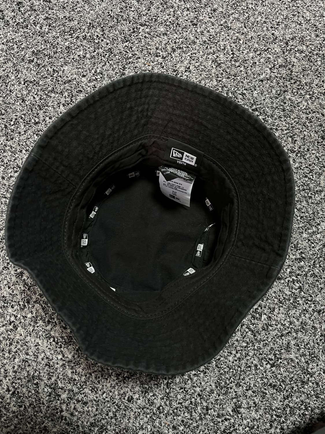 뉴에라 블랙 버킷햇 모자 youth  7-10y 상품이미지4