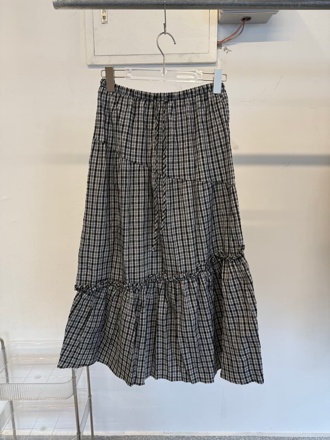 Vintage Check Long Skirt  상품이미지1