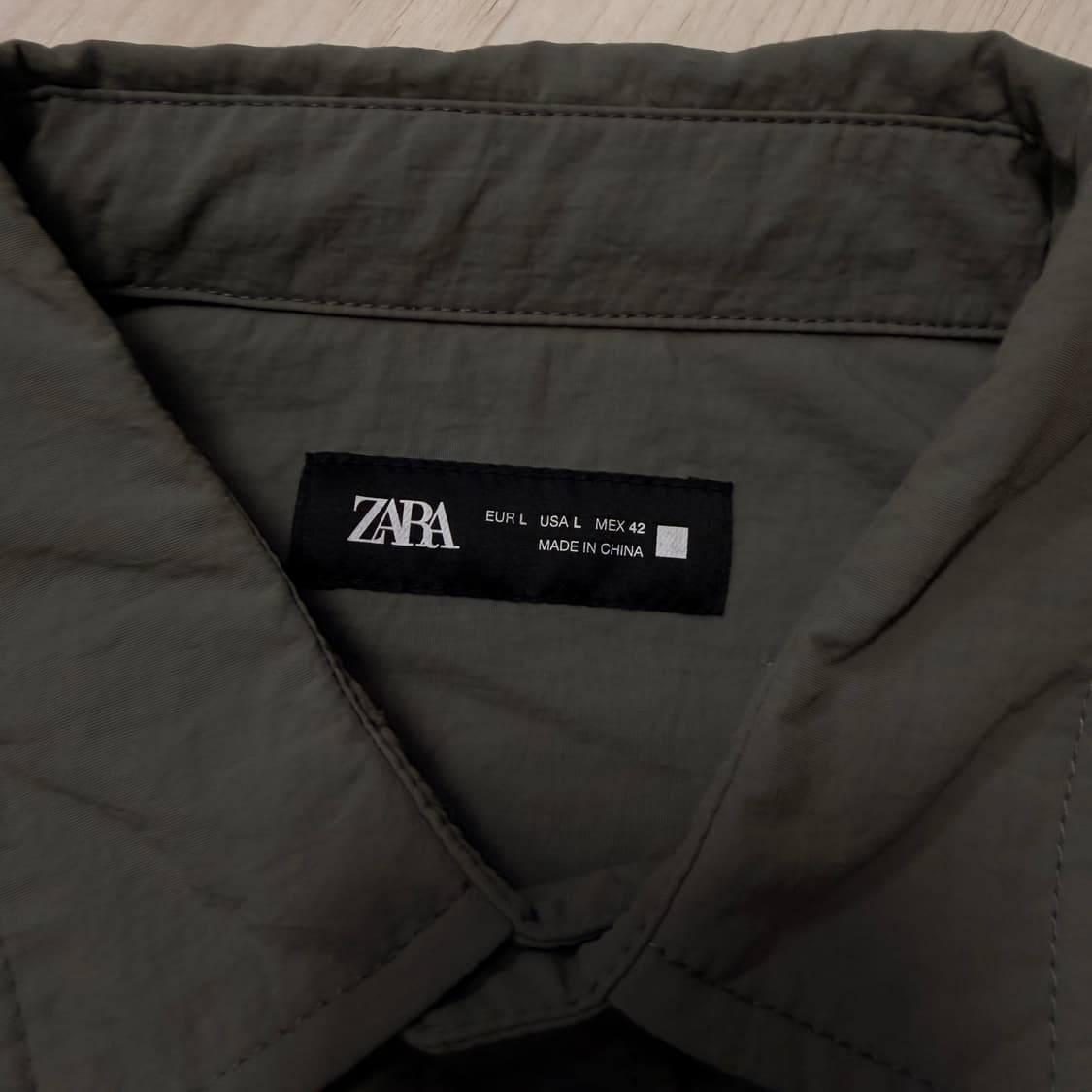 ZARA 나일론 반팔 셔츠 상품이미지2