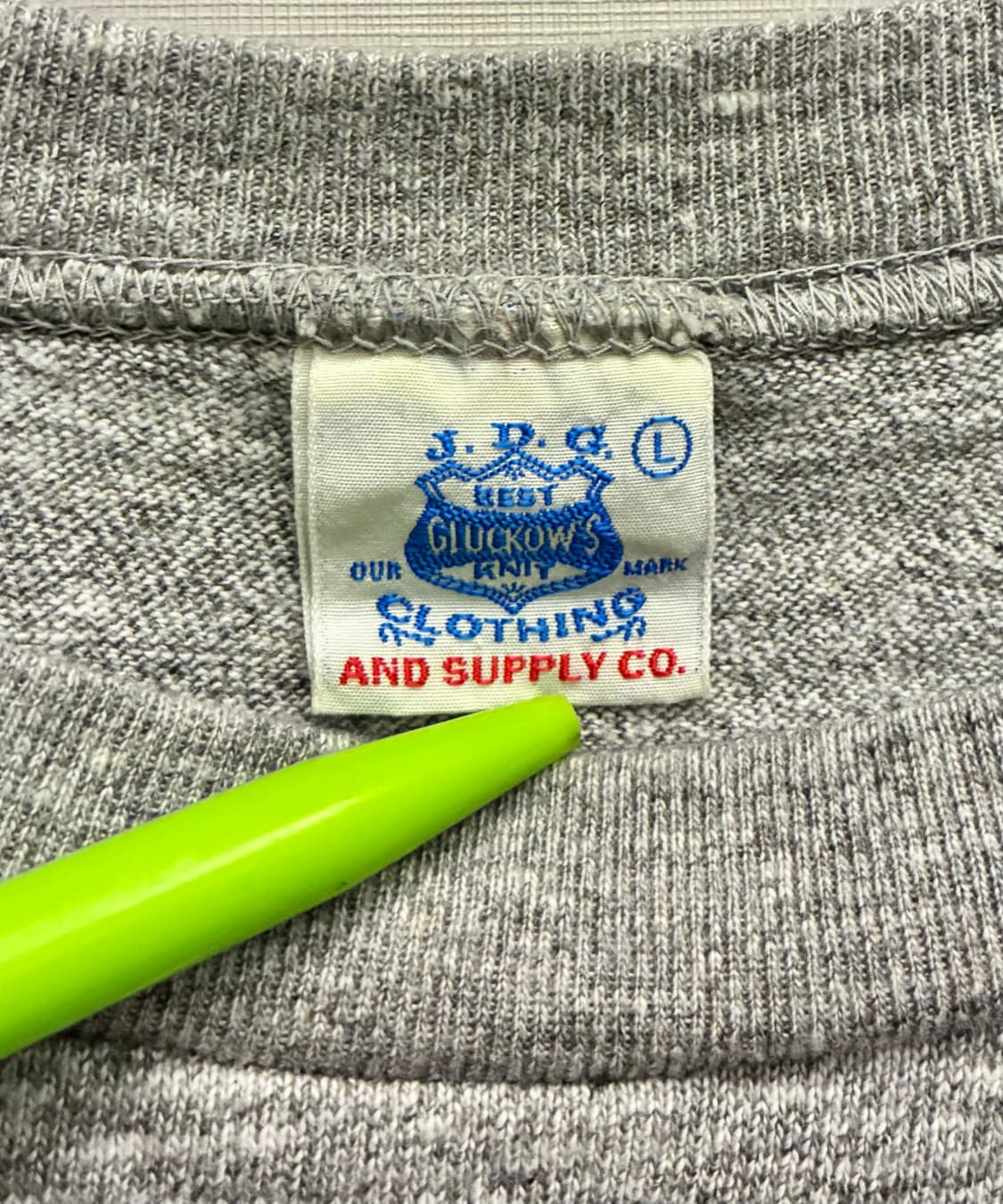 (M~L)존그럭코 웨어하우스 루프휠 천축 포켓 반팔티셔츠 그레이 상품이미지9