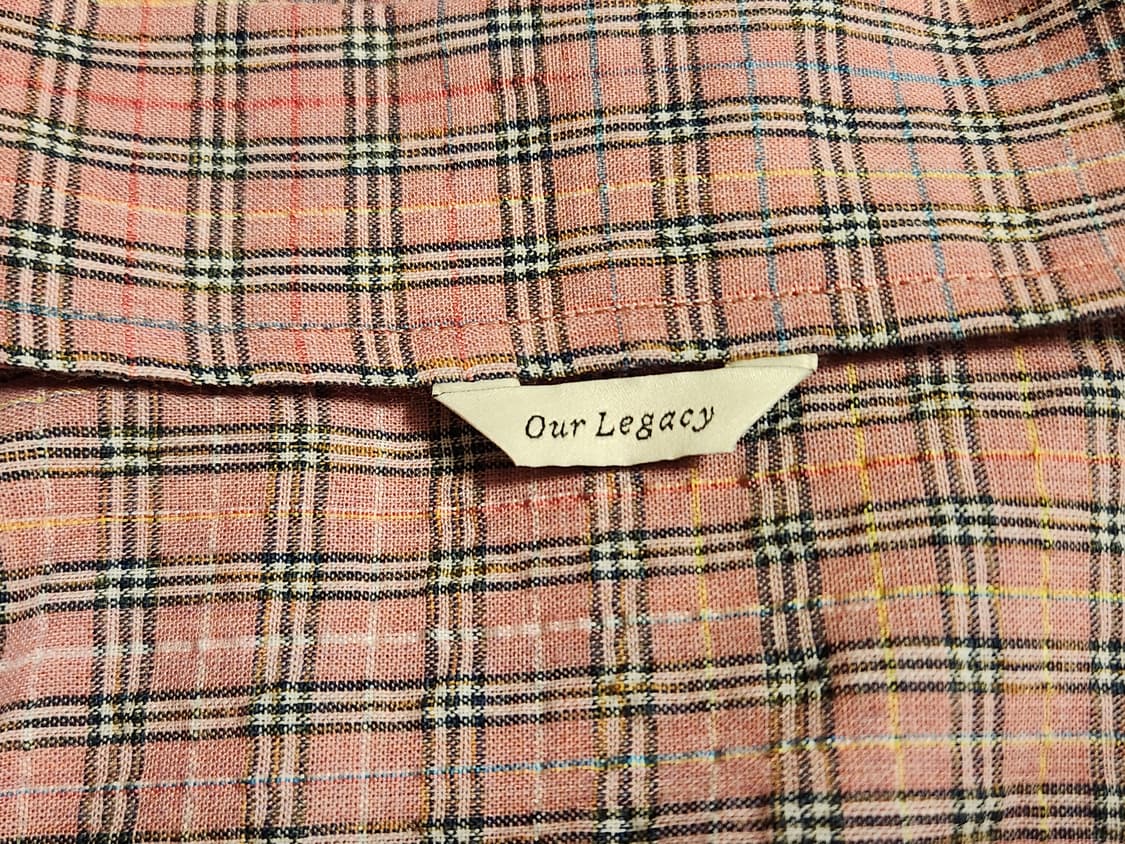 아워레가시 보로우드 bd 핑크 킴블 체크 셔츠 46 상품이미지4