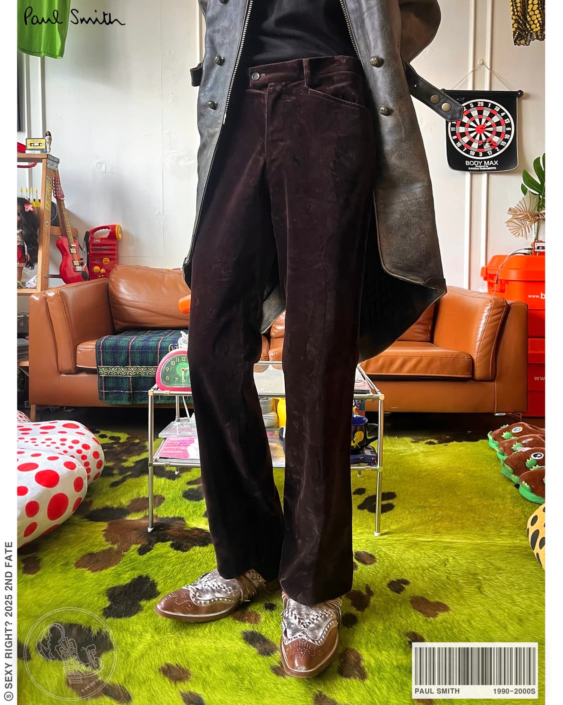 Paul Smith Brown Velour Old Trouser 상품이미지1