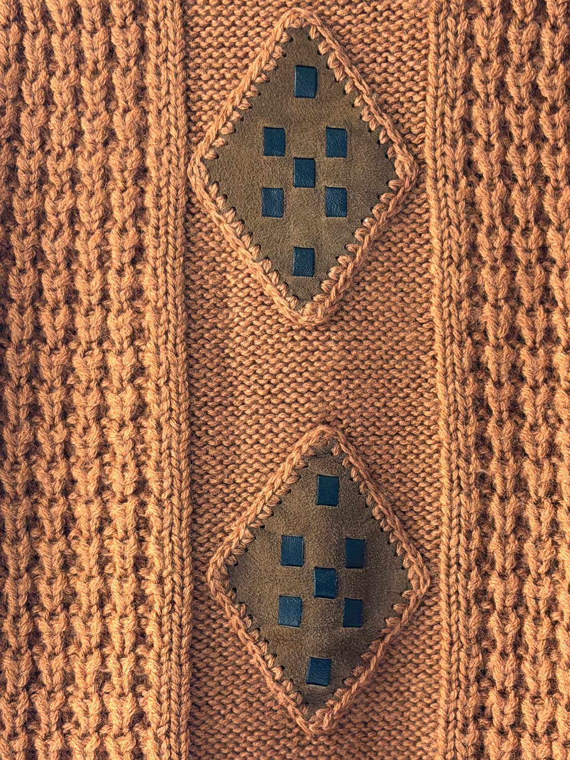 일본빈티지 아가일 포인트 카멜 터틀넥 상품이미지8