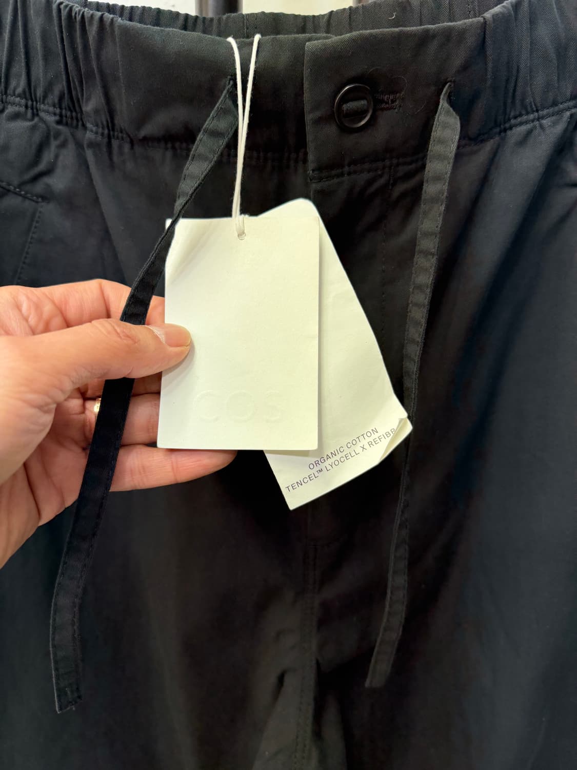 새제품) COS 코스 남성 오버사이즈 밴딩 와이드팬츠 M 상품이미지4