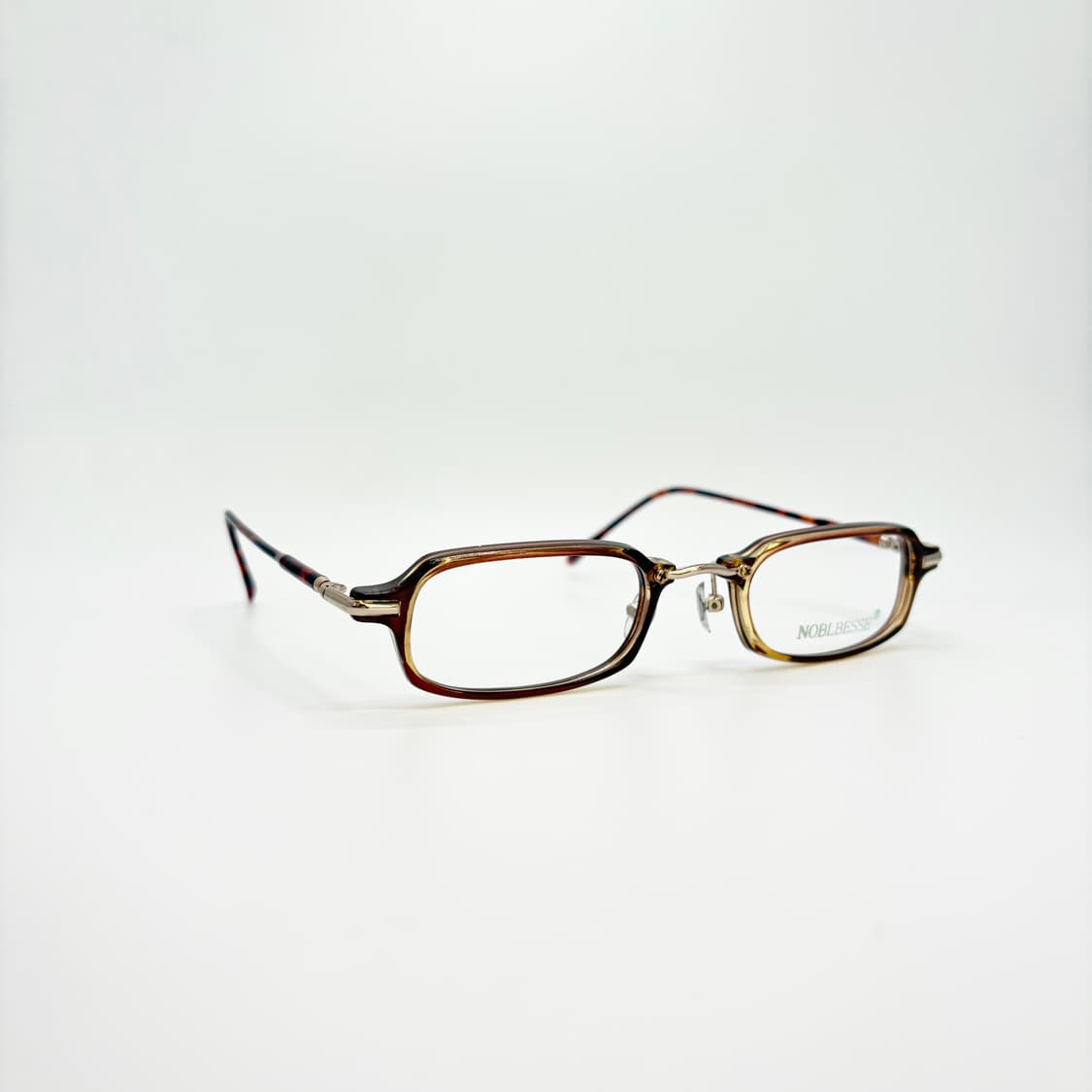 NOBLBESSE 브라운 스퀘어 빈티지 뿔테 상품이미지2