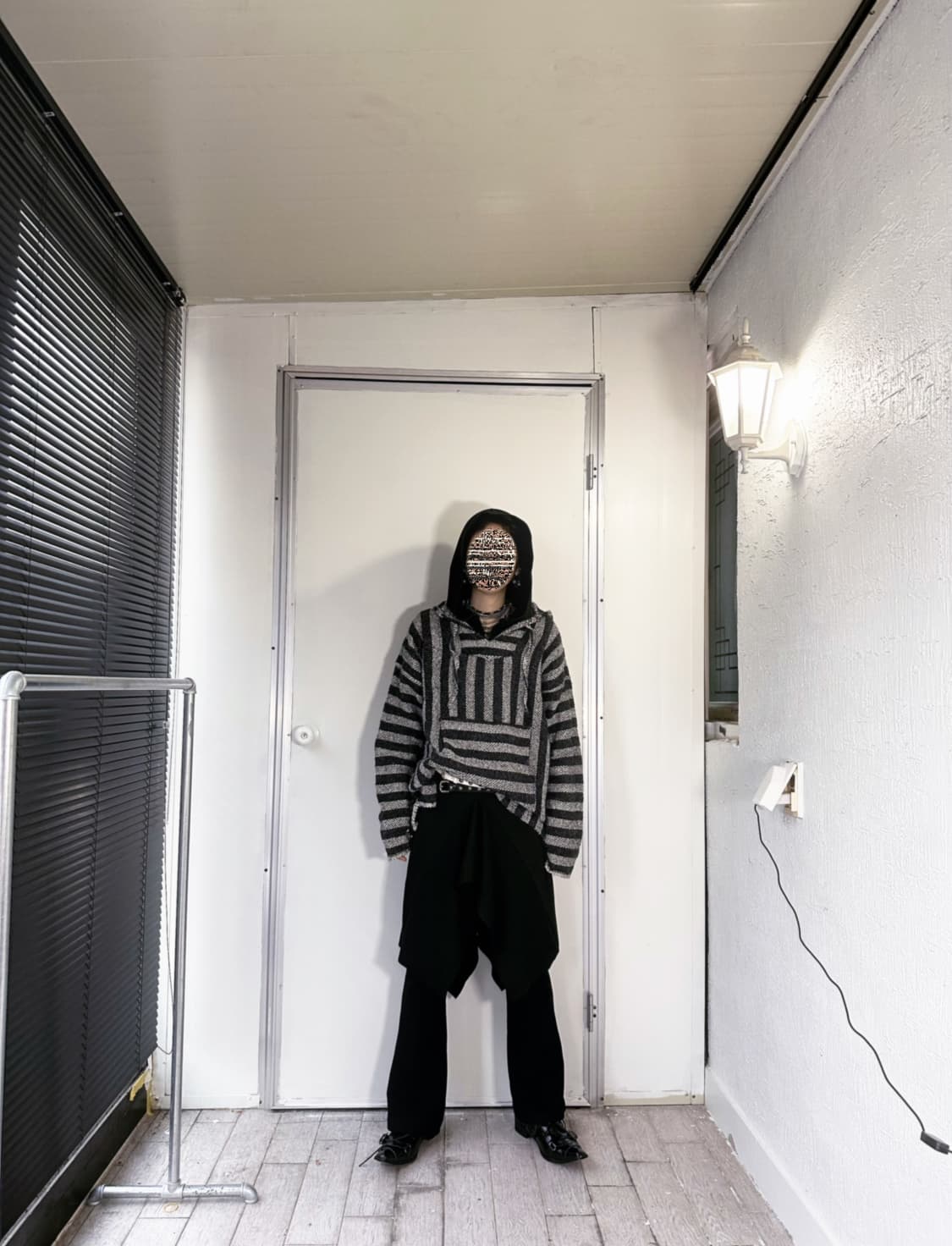 mexican hood black & gray 상품이미지2