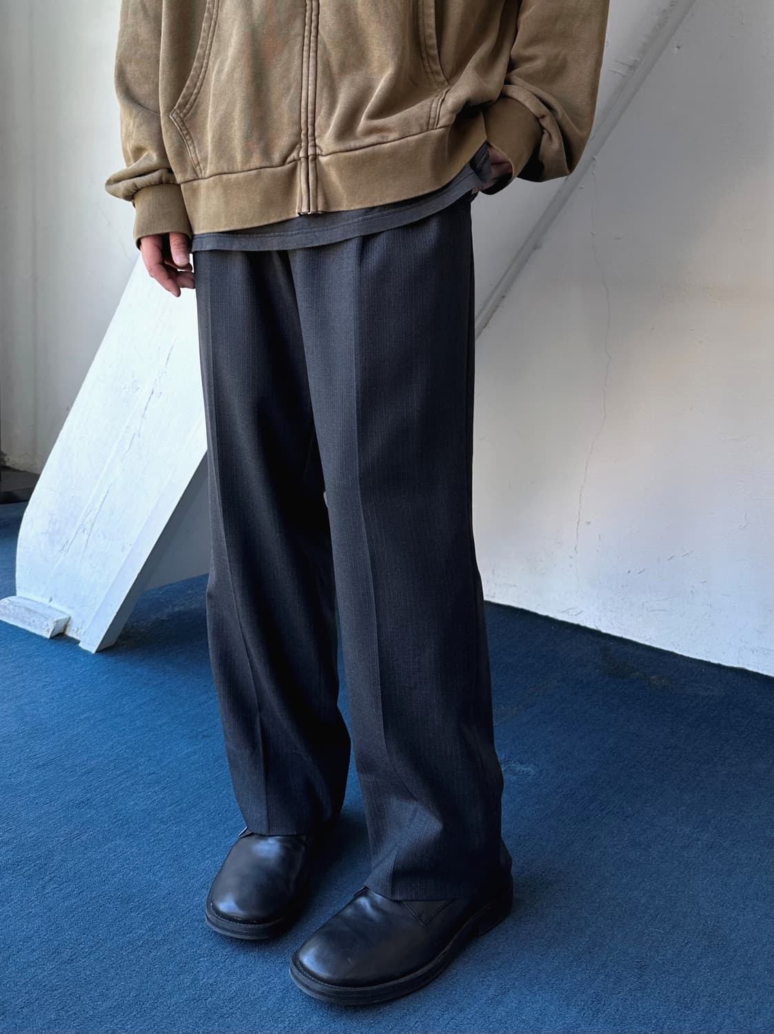 1 pleats multi patterned wool trousers 상품이미지10