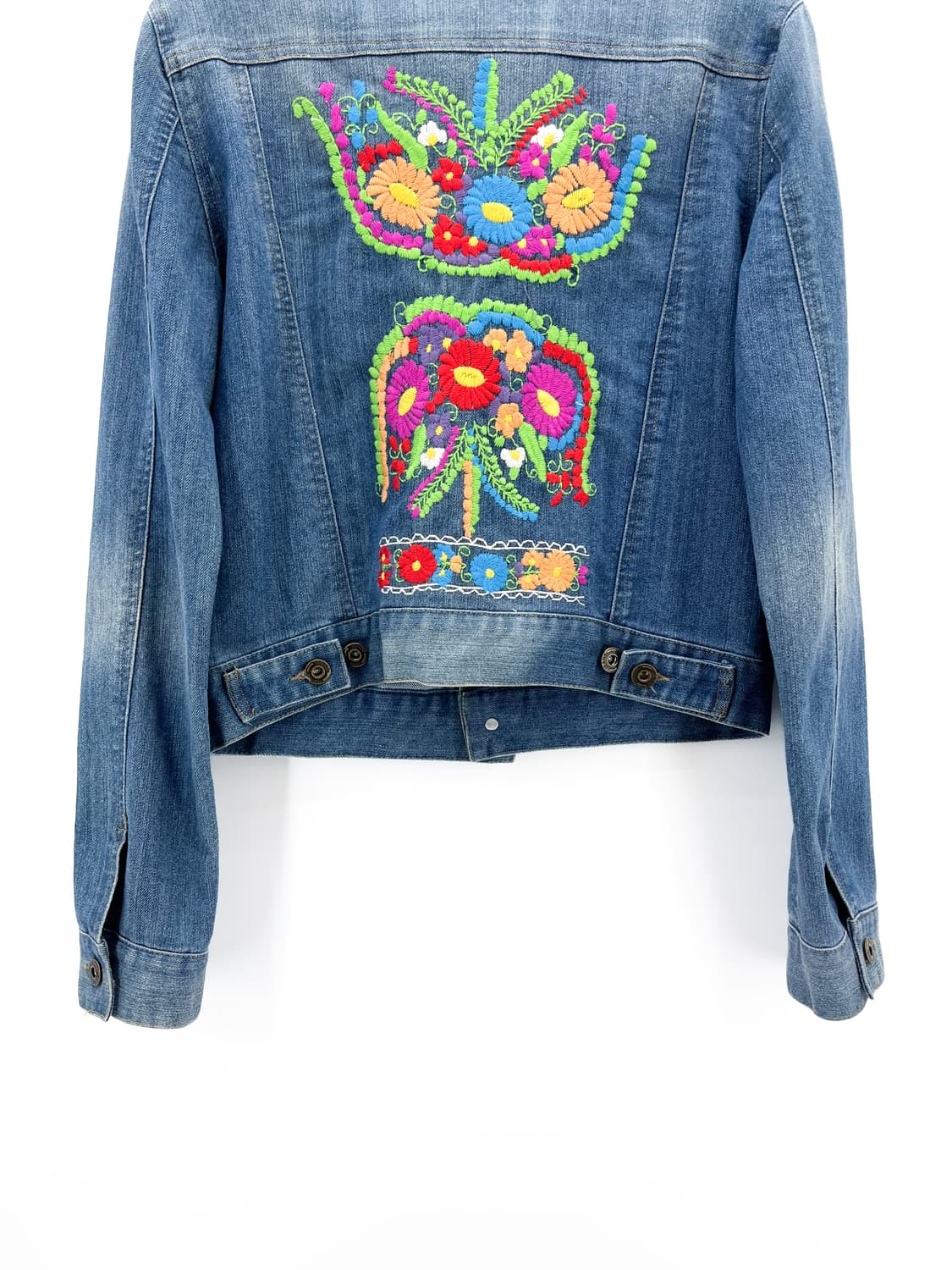 빈티지 플라워 자수 데님 자켓 상품이미지7