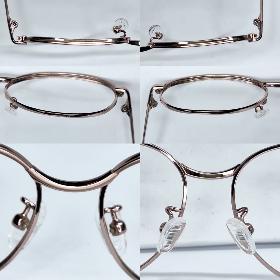 fff-525 티타늄 여성용 안경테 52mm 로즈골드 일본 수입 빈티지 상품이미지9