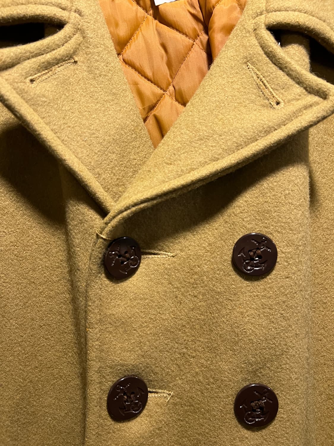 [M]Schott Made in USA 쇼트 베이지 740N 울 피코트 상품이미지3