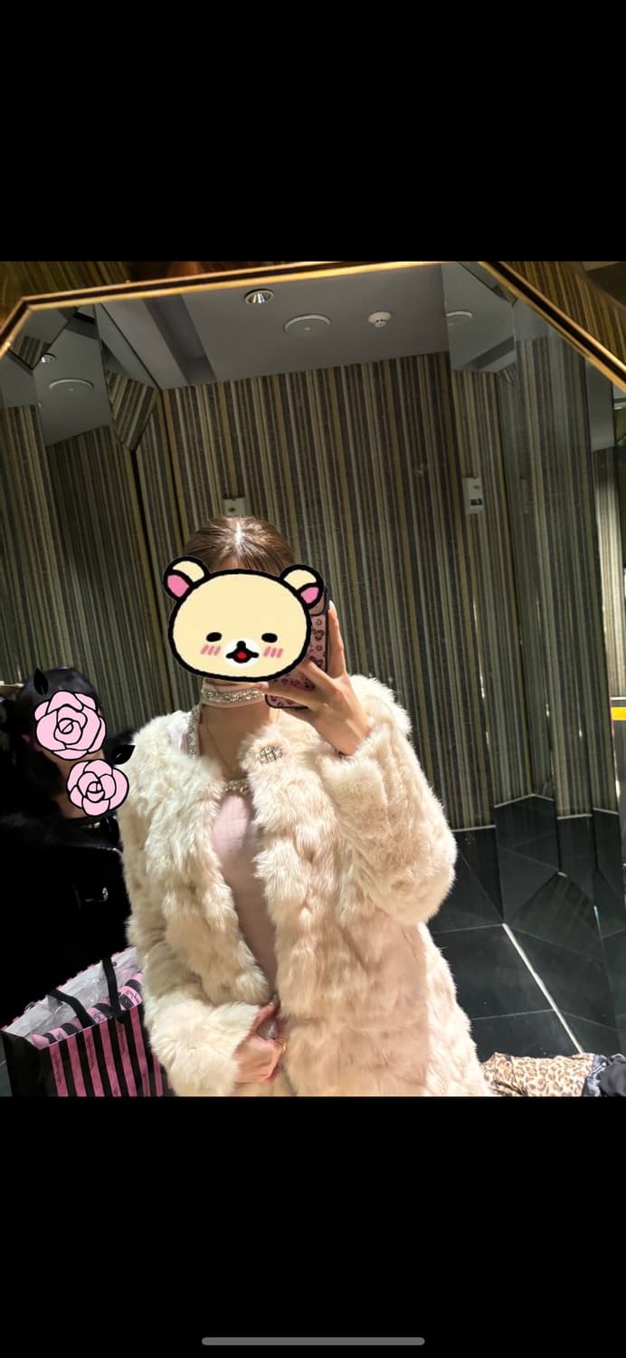 일본 세컨핸즈 히메사마 갸루 래빗퍼자켓 (착샷있음) 상품이미지2