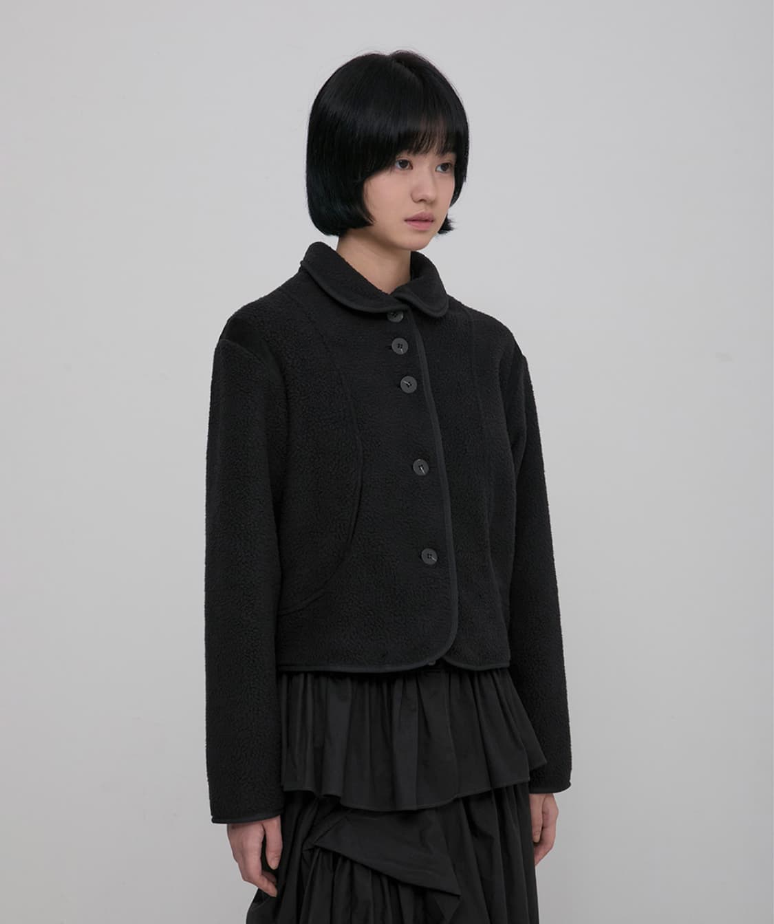 (새상품) 플레어업 flareup 숏 자켓 jaket black 상품이미지3