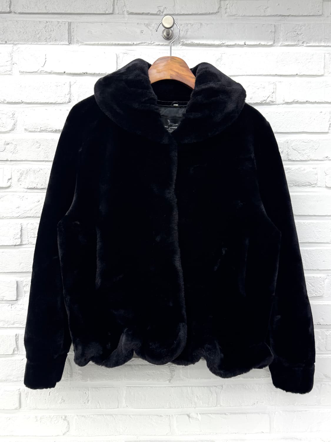 블랙 에코밍크 퍼자켓 상품이미지3