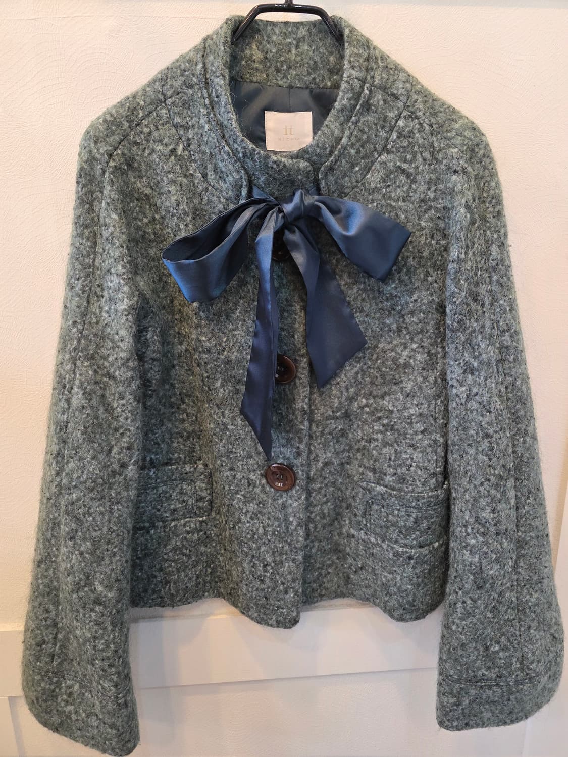 it MICHAA 그린리본 숏 자켓 상품이미지2