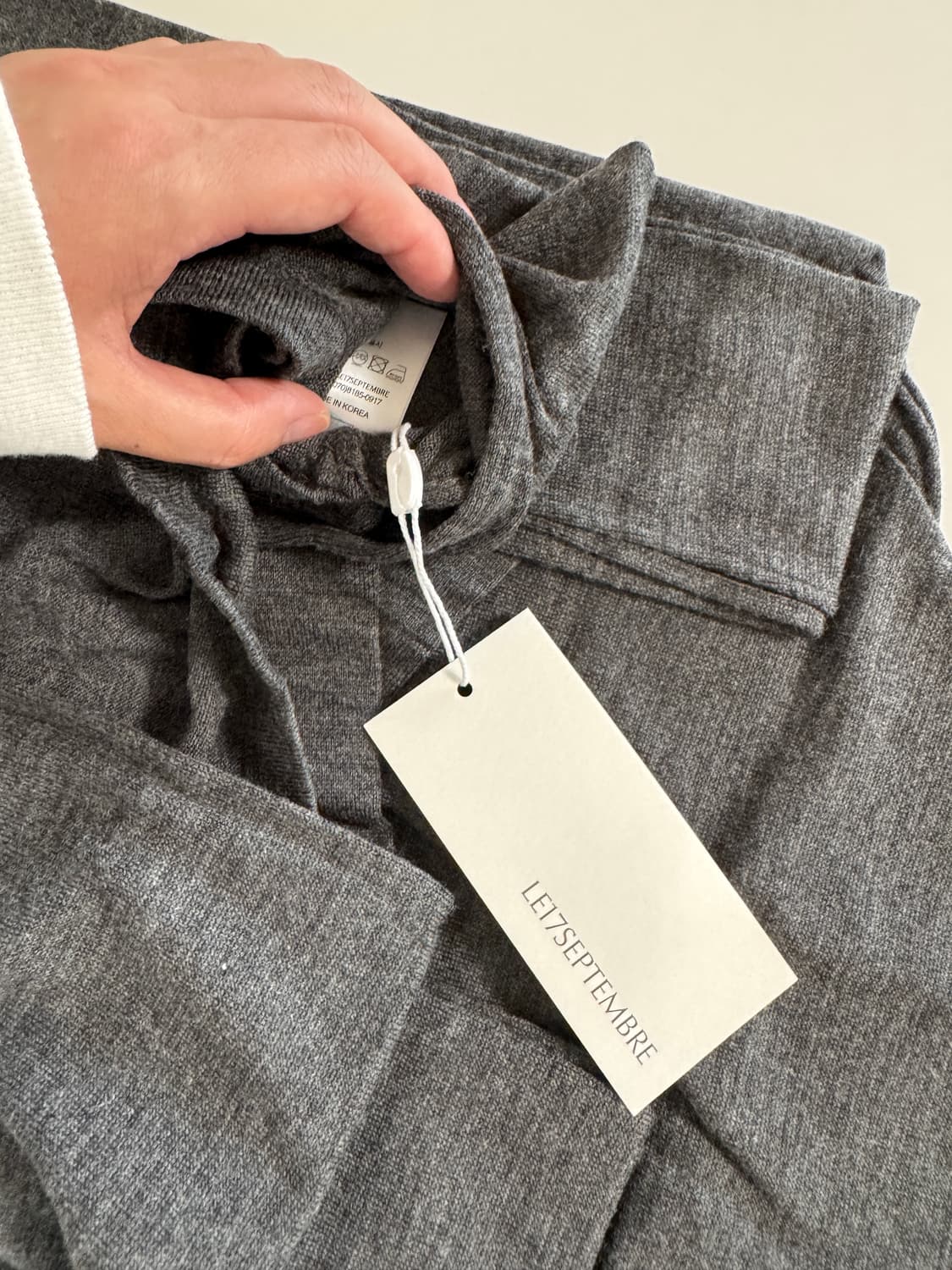 르917 웨이스트 울 니트 탑 상품이미지3