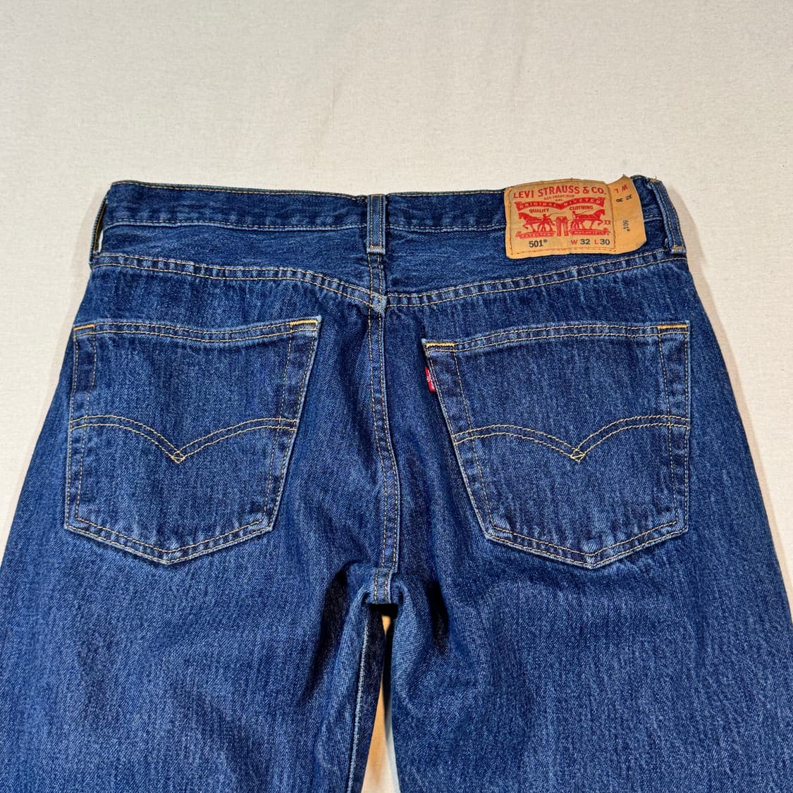 32inch) 리바이스 501 버튼플라이 진청 데님 청바지 상품이미지2