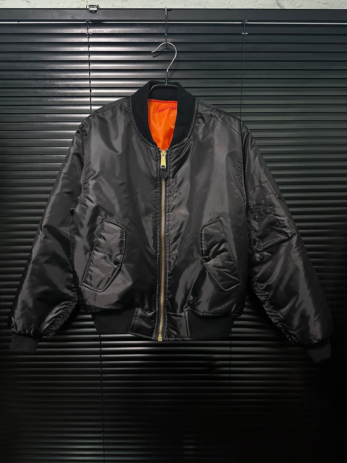 로스코 항공점퍼 블루종 봄버 블랙 XS 리버시블 ma1 ma-1 플라이트 상품이미지2