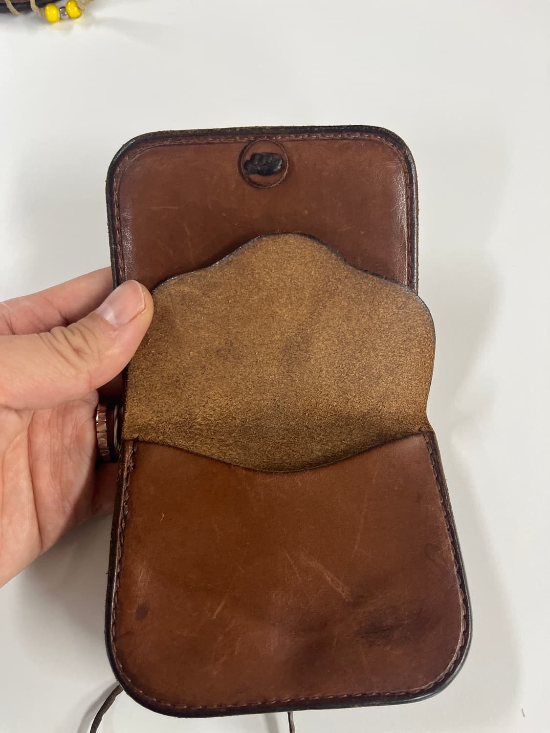 고로스 다크브라운 새들레더 인디언콘초 카드지갑 상품이미지7