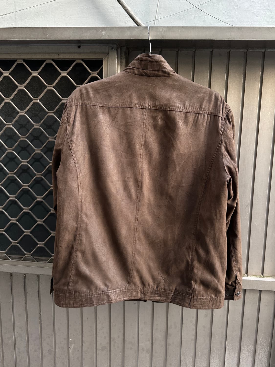 STEELO brown poly suede jacket 상품이미지6