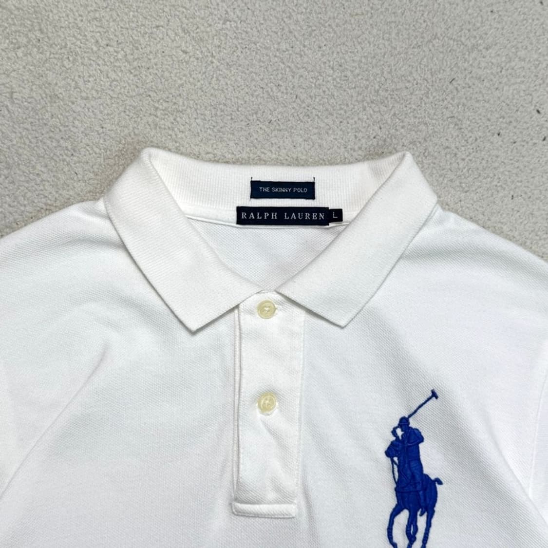 RALPH LAUREN 빅포니 PK 반팔 화이트 L 상품이미지3