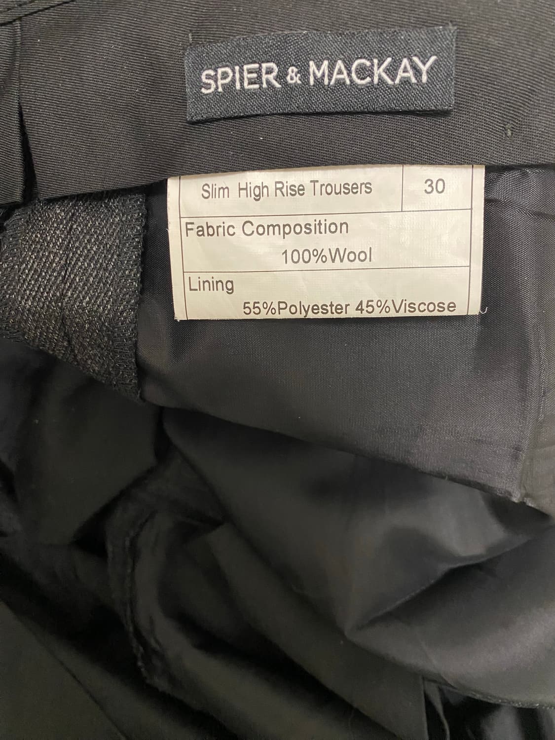 VBC까노니꼬 코버트울 차콜그레이 팬츠(30) 상품이미지4