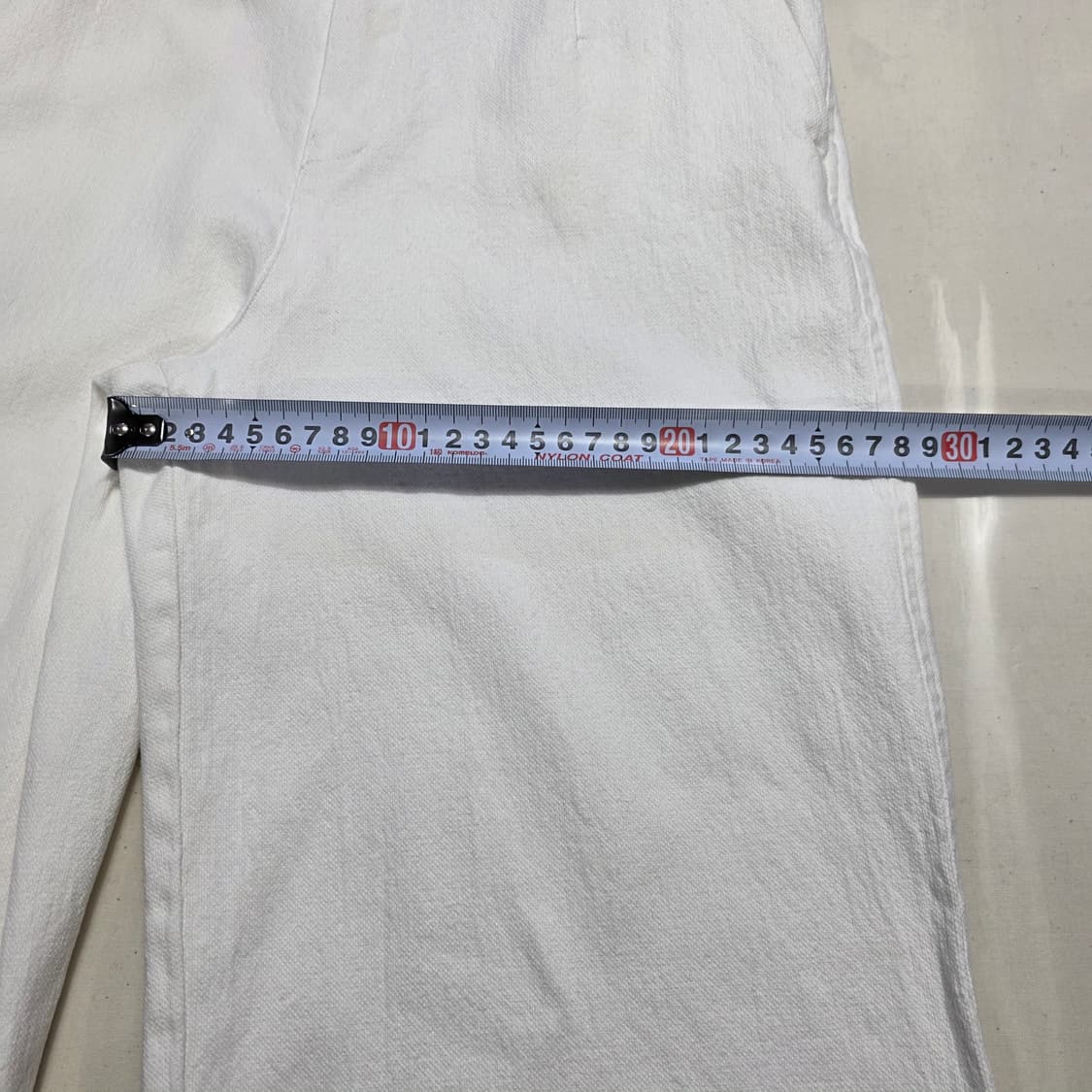 1169 BLOSSOM H COMPANY 화이트 와이드 코튼 팬츠 상품이미지4