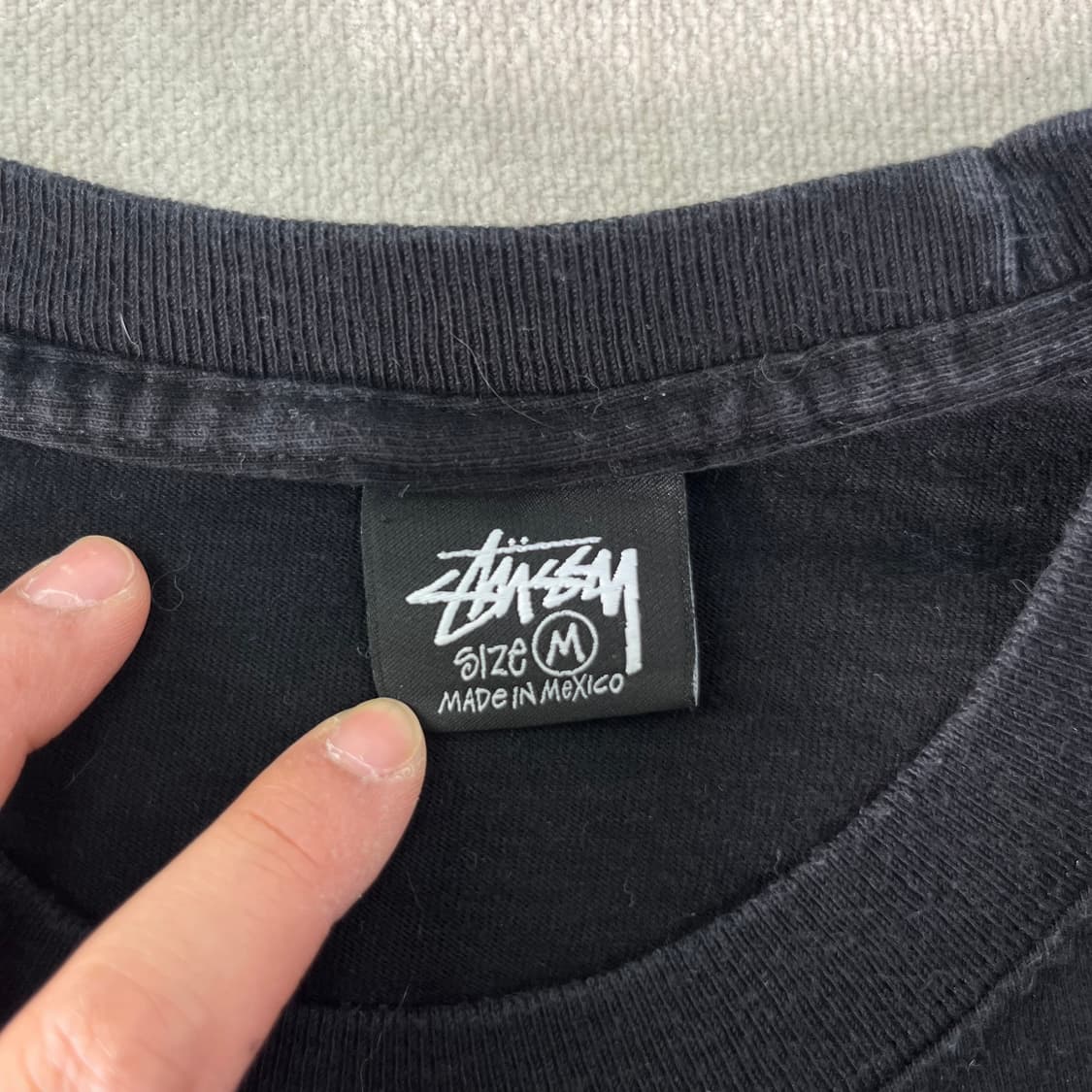 100 스투시 8볼 닷 블랙 반팔 티셔츠 상품이미지4