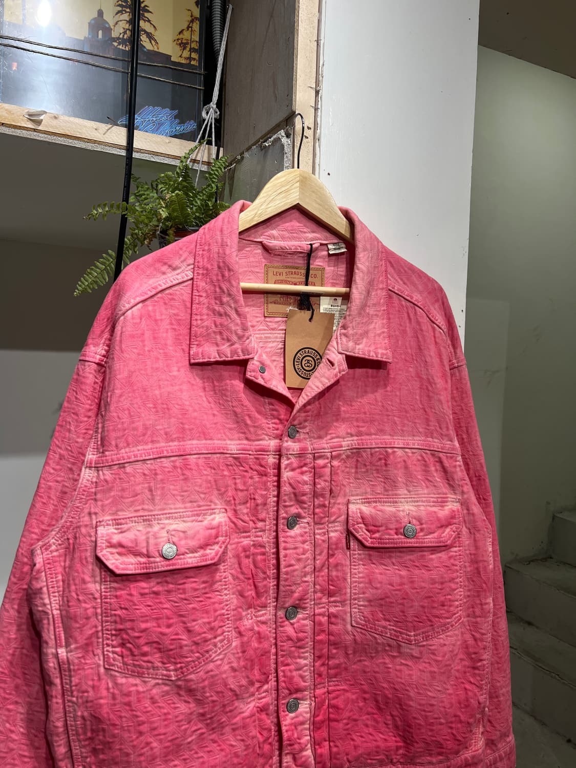 Stussy x Levi’s 스투시 리바이스 자카트 데님 자켓 상품이미지3