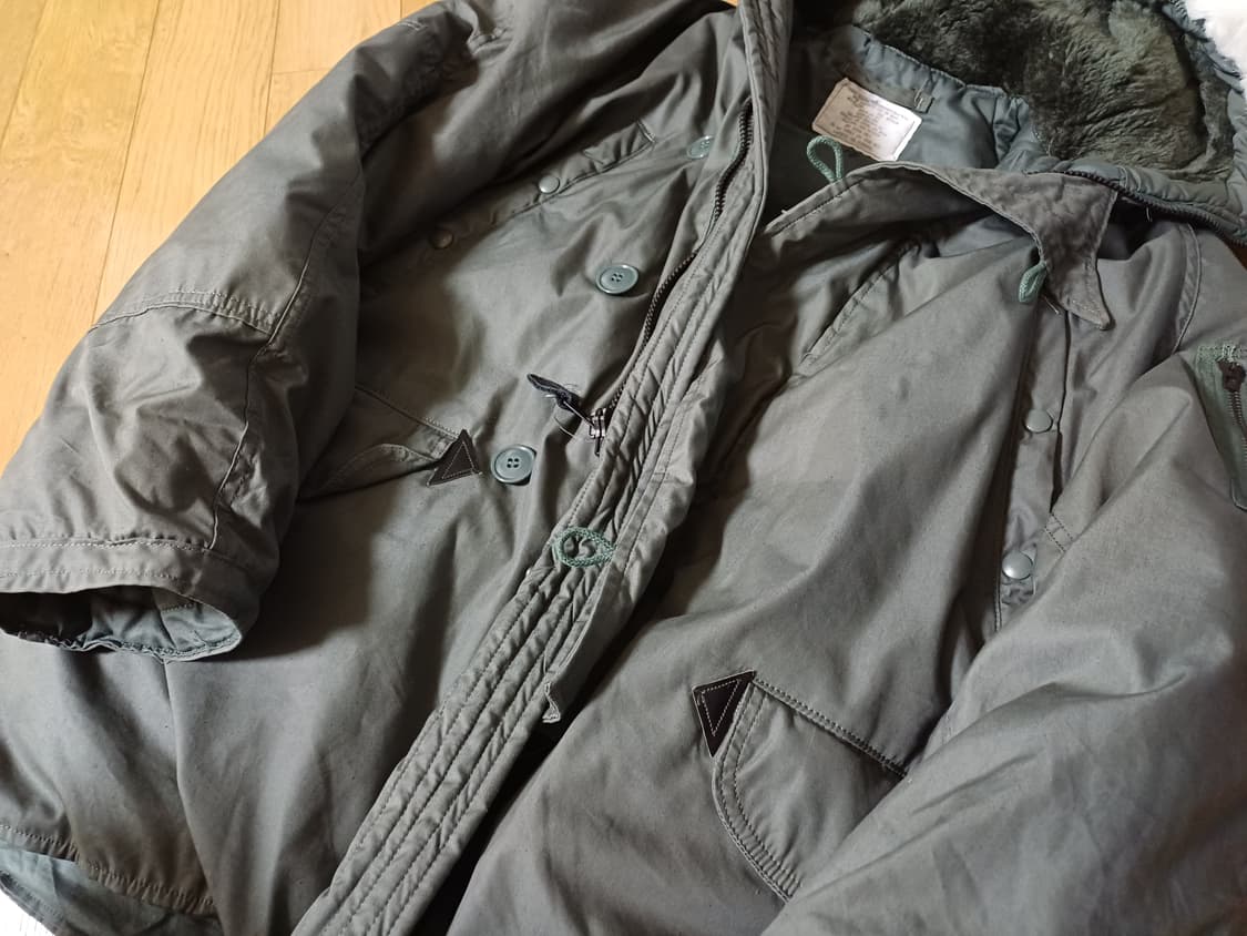 미군 오리지널 85년산 N-3B 파카 미사용품 판매 상품이미지8