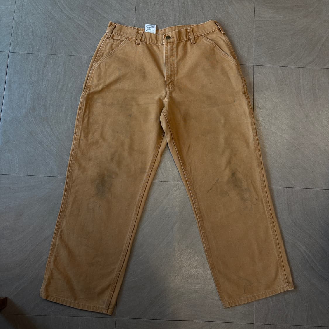 칼하트 정품 오리지널 브라운 카펜터 팬츠  상품이미지5