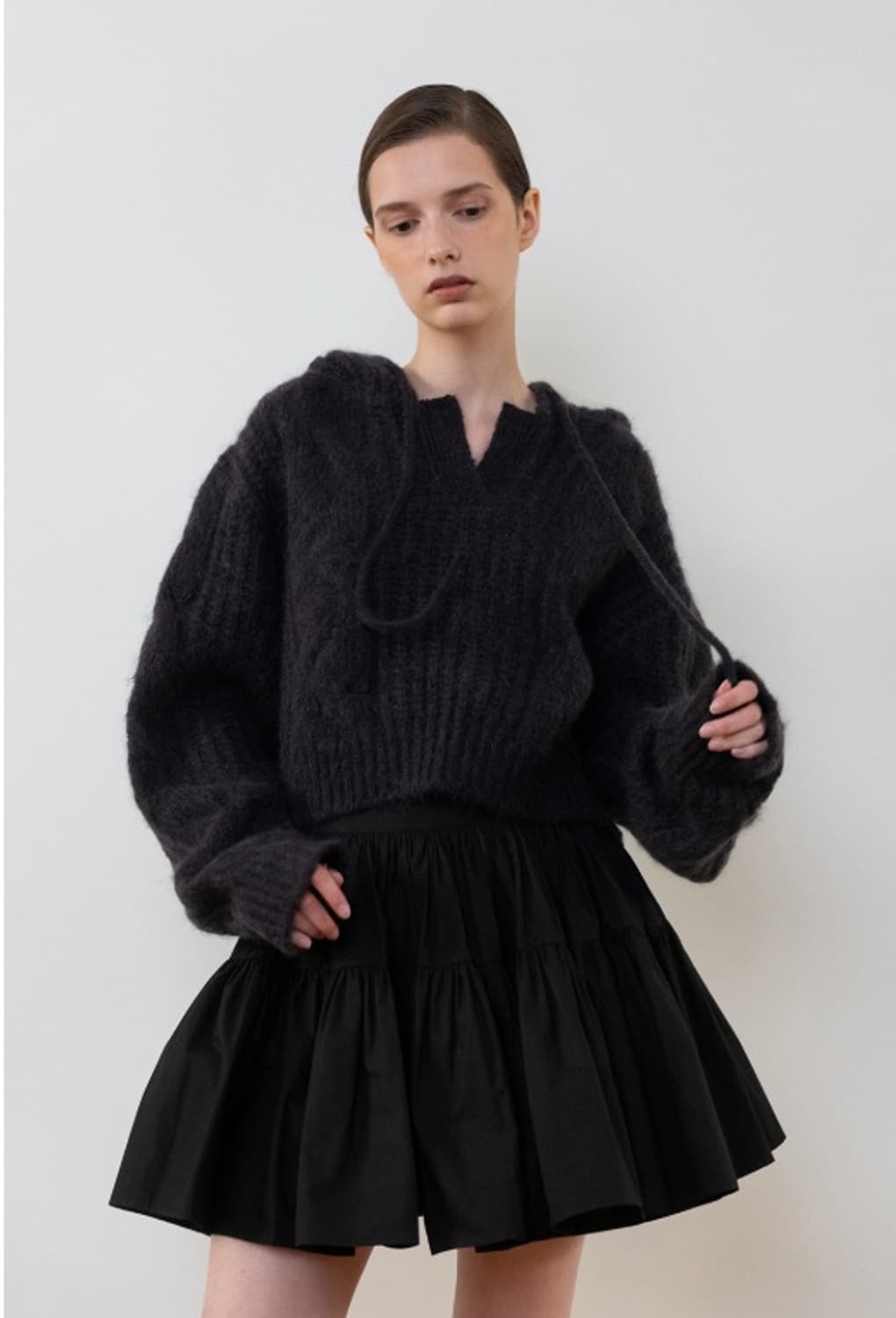 더티스 모헤어 후드티 상품이미지1