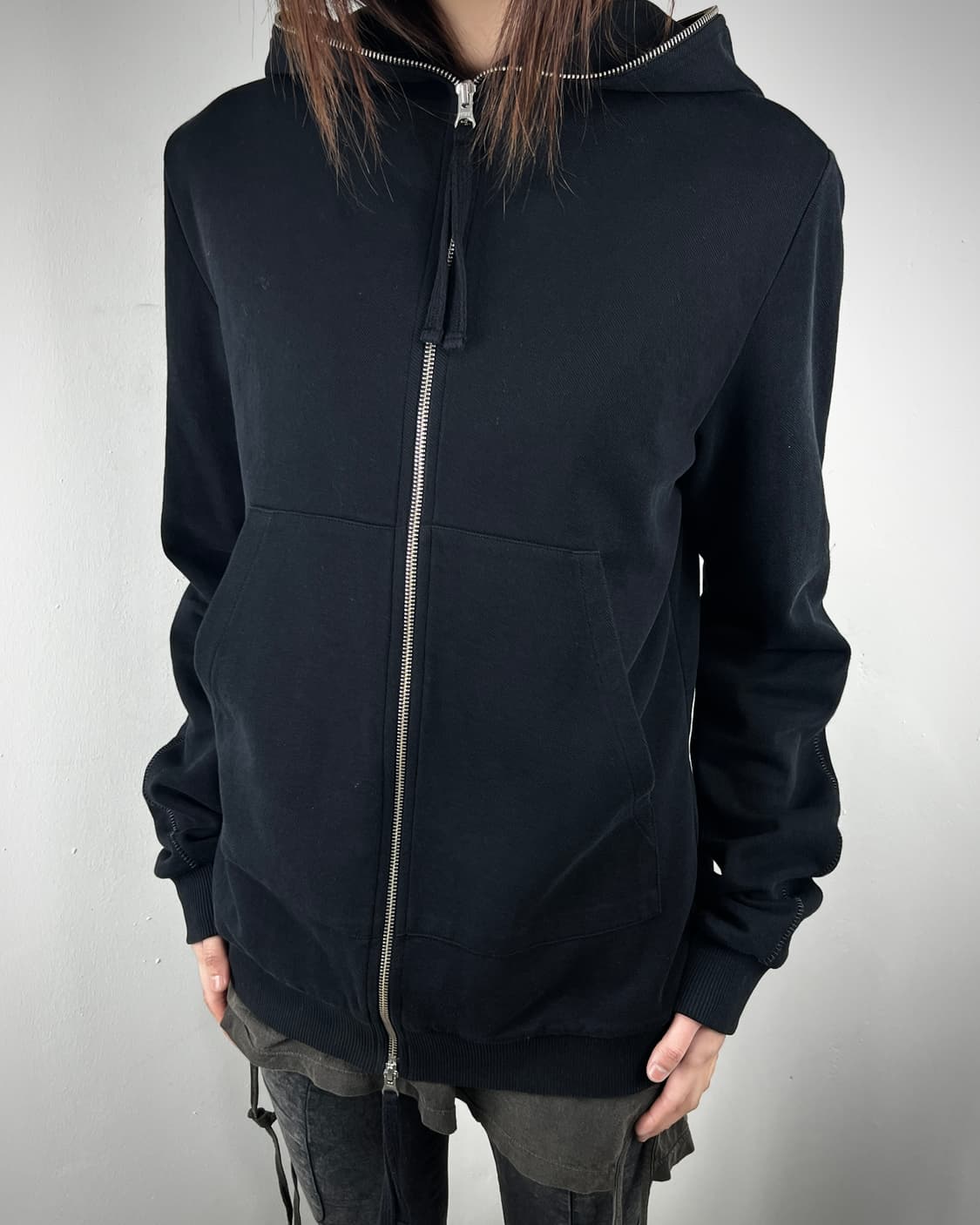 THOM KROM OVERLOCK GIMP HOOD ZIP UP 상품이미지2