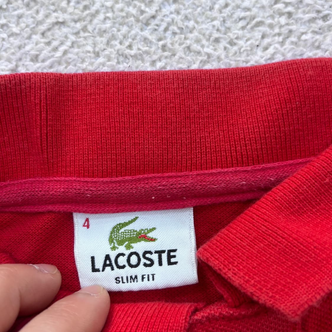 4 라코스테 슬림핏 반팔 티셔츠 0420E 상품이미지3