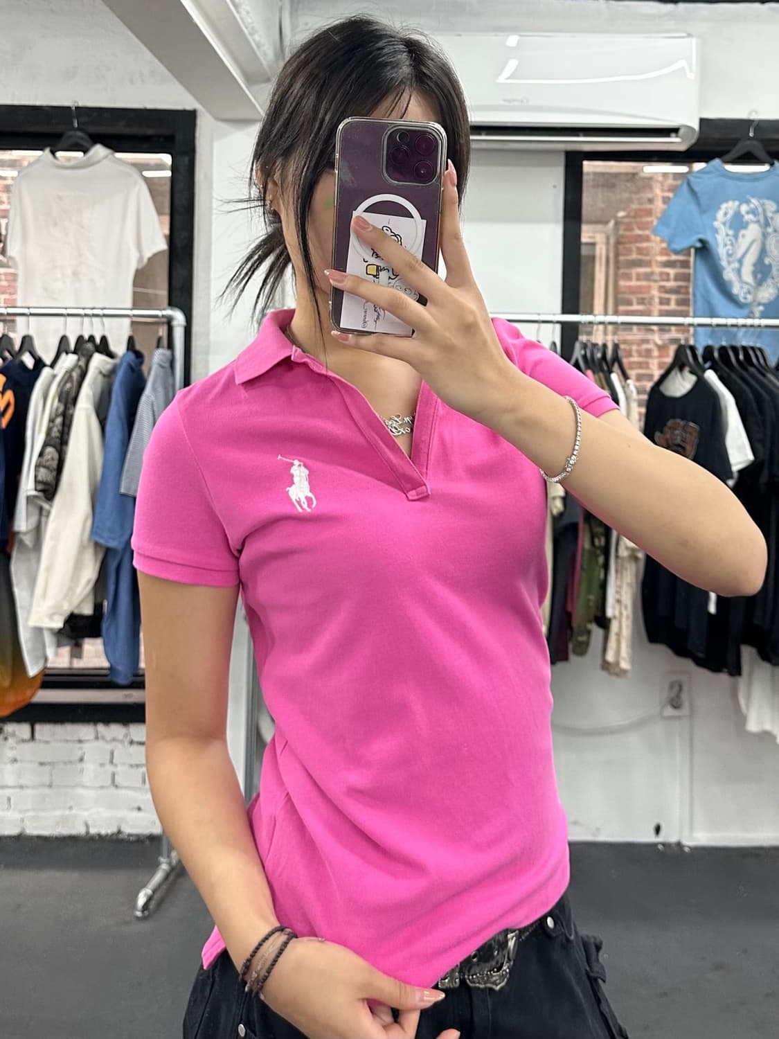 폴로 랄프로렌 오픈카라 티셔츠 상품이미지2