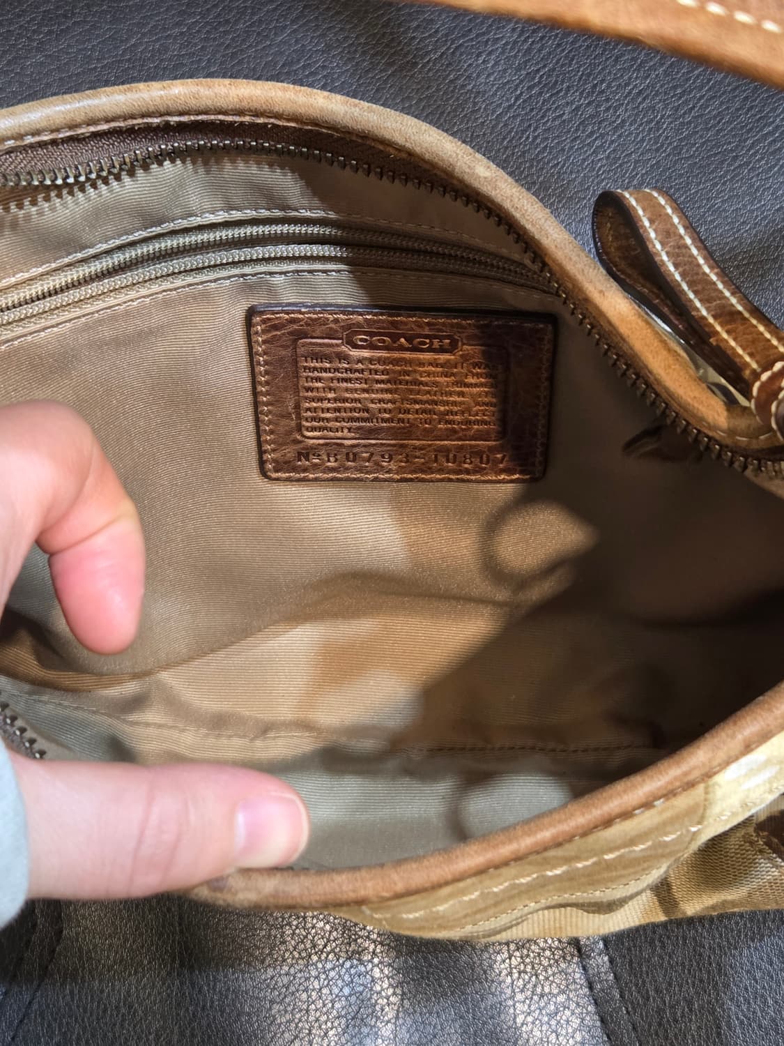 Coach 코치 레오파드 패치 토트백 상품이미지5