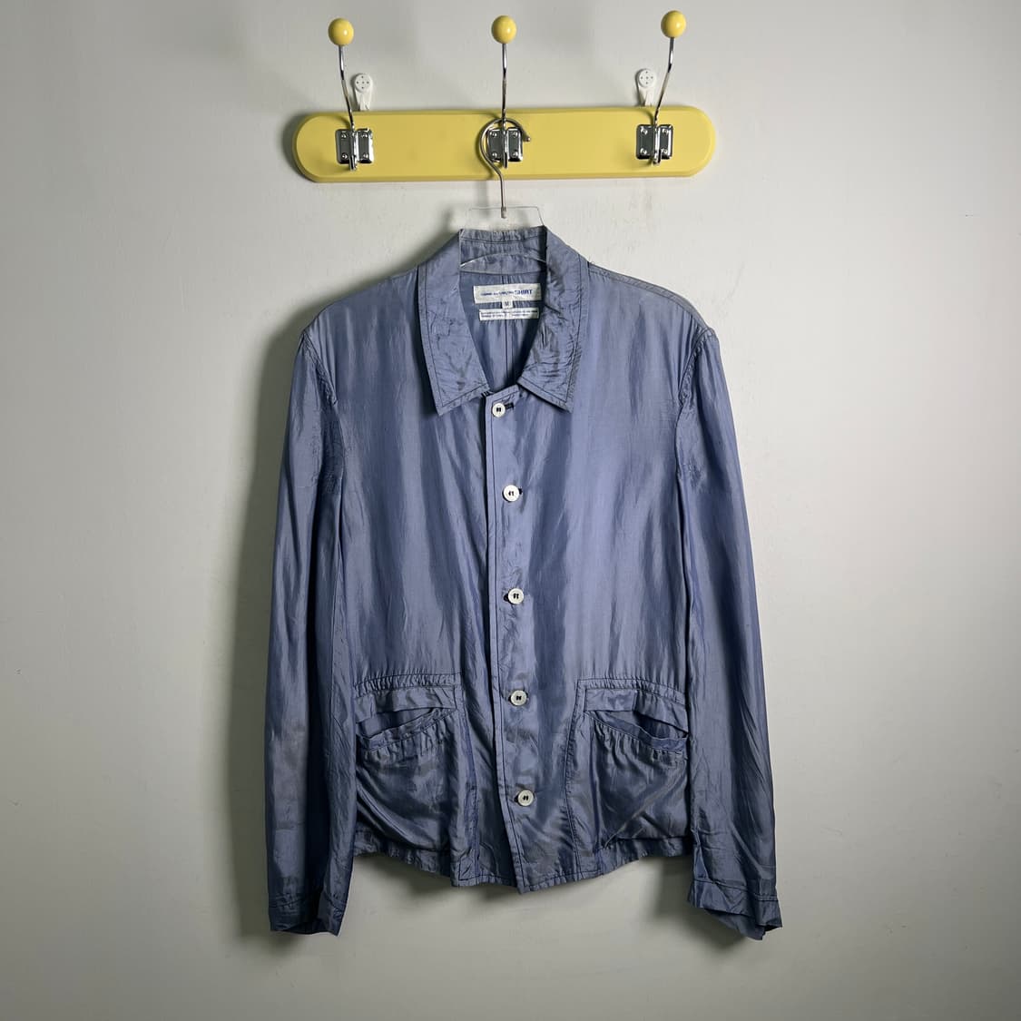 90's 꼼데가르송 셔츠 크링클 셔츠 자켓 M 상품이미지2
