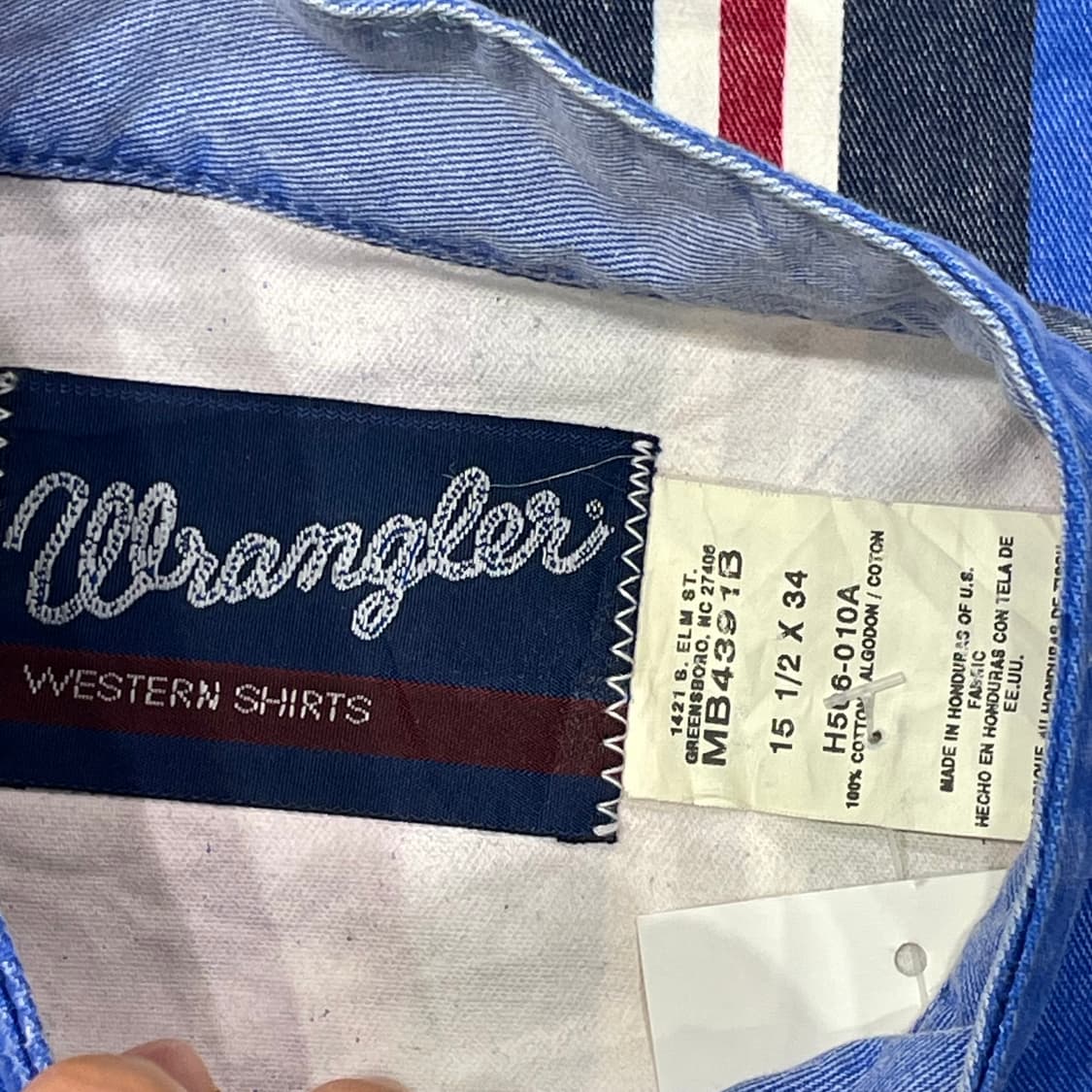 Wrangler 랭글러 스트라이프 웨스턴 셔츠 상품이미지4