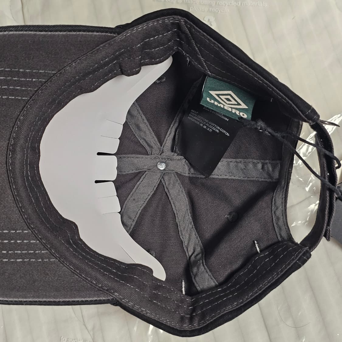 새제품) 엄브로 X 슬램잼 볼캡 모자 블랙 그레이 남자 여자 공용 상품이미지4