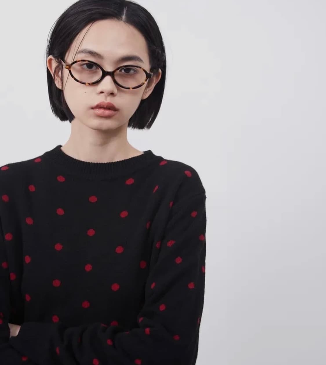 오헤시오  도트 니트 상품이미지1