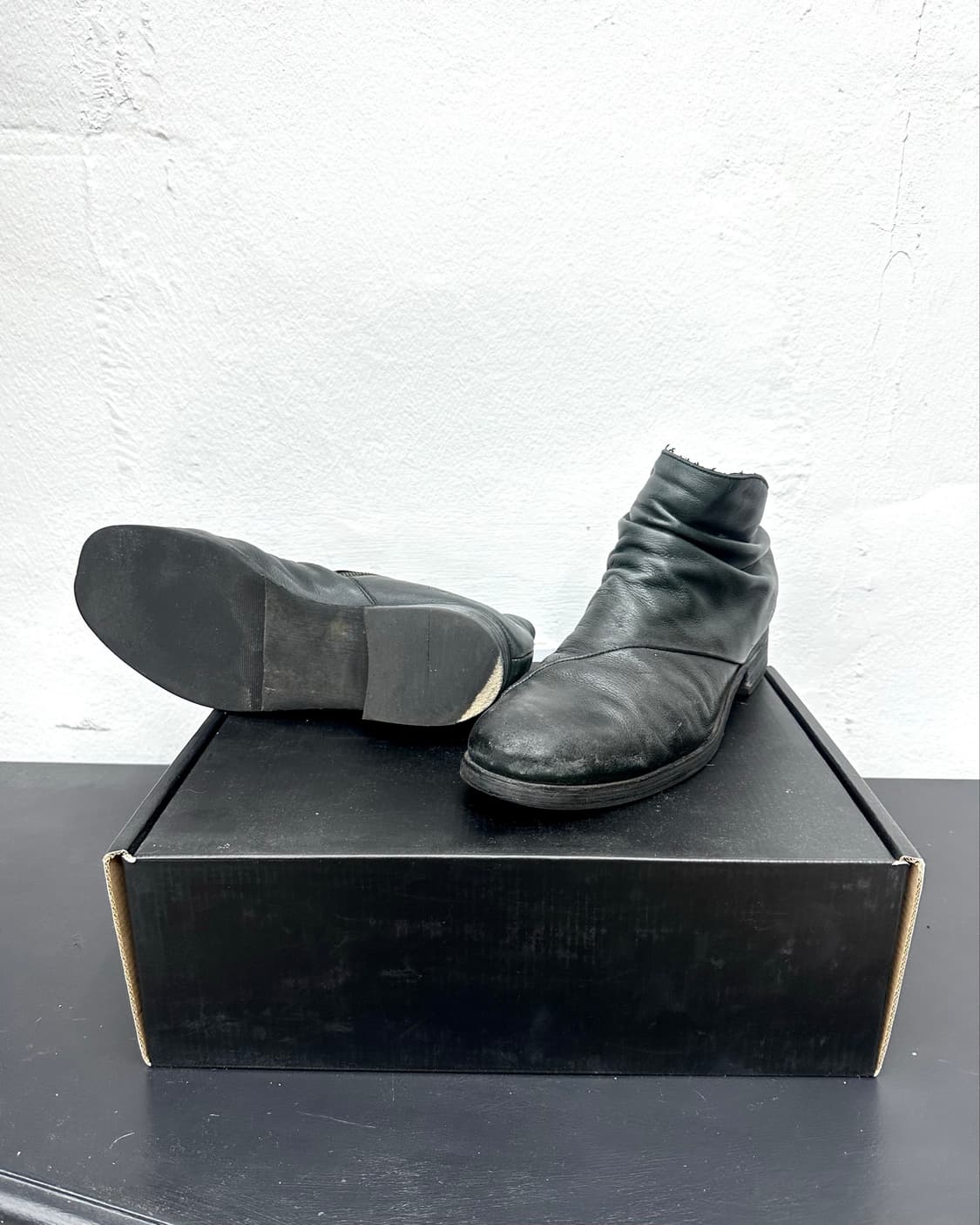Schlussel drape ankle boots 상품이미지5