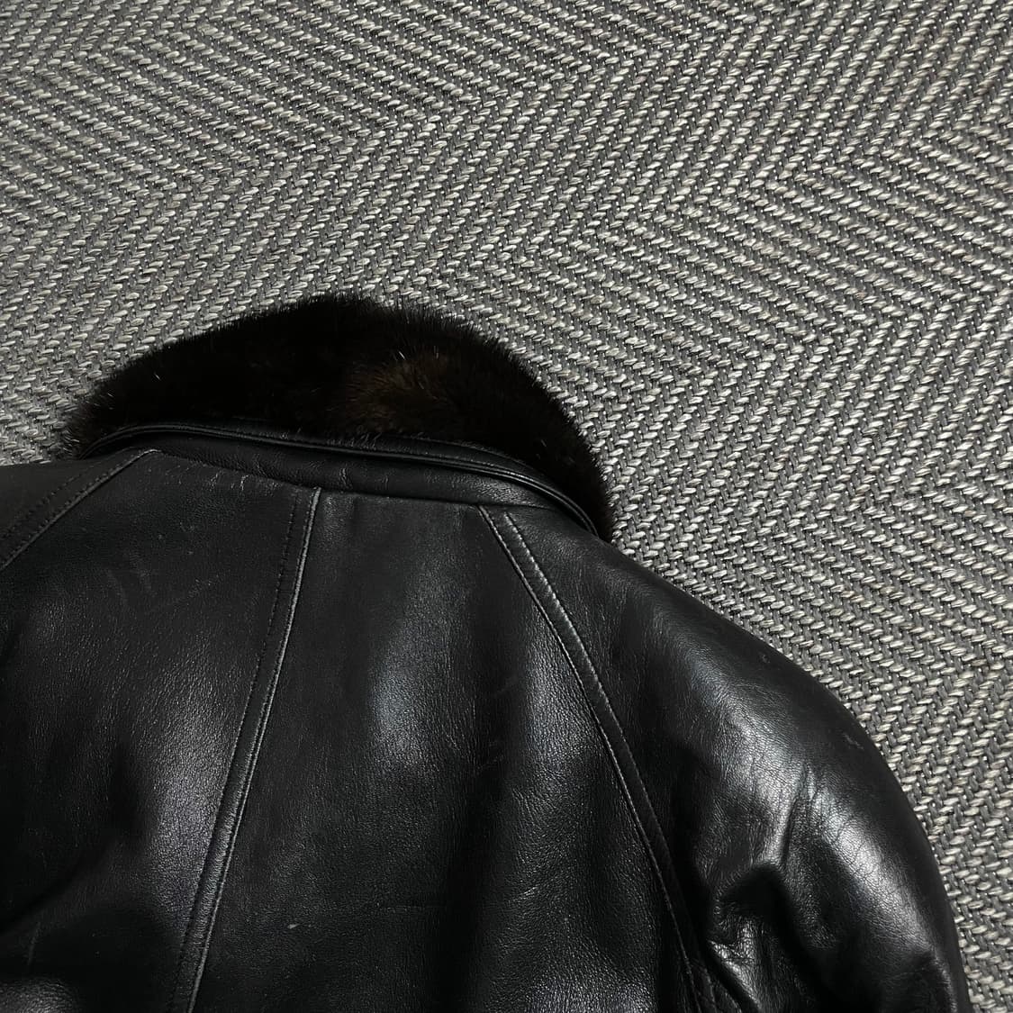 Arpeggio 아카이브 램스킨 퍼 무스탕 가죽자켓o 4985 상품이미지8