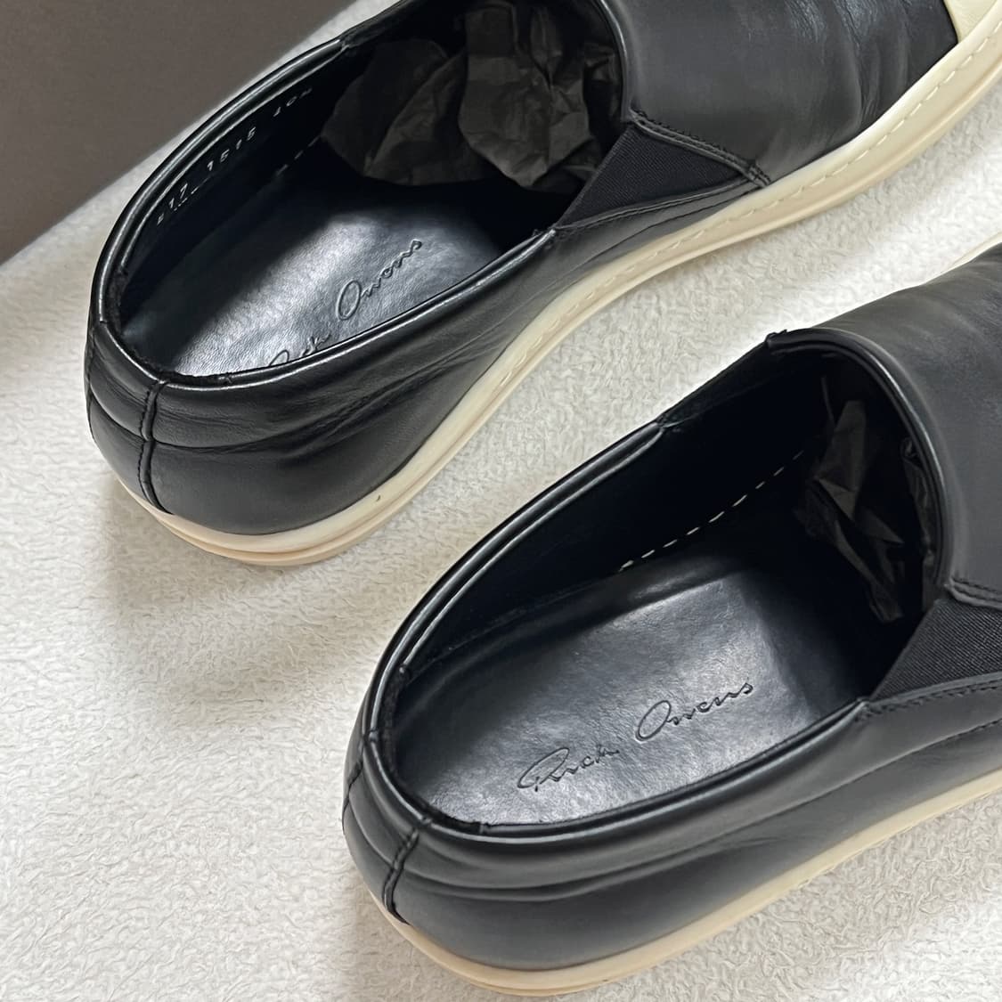 릭오웬스 17SS 스니커즈 슬립온 블랙 레더 LPO 상품이미지4