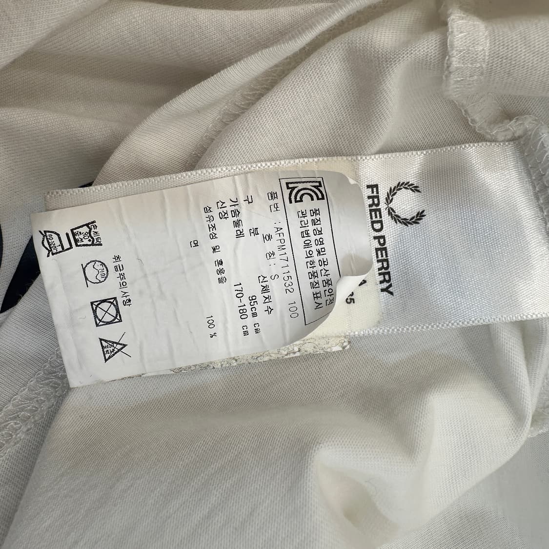 FRED PERRY 프레드페리 빅 로고 반팔 S 상품이미지5