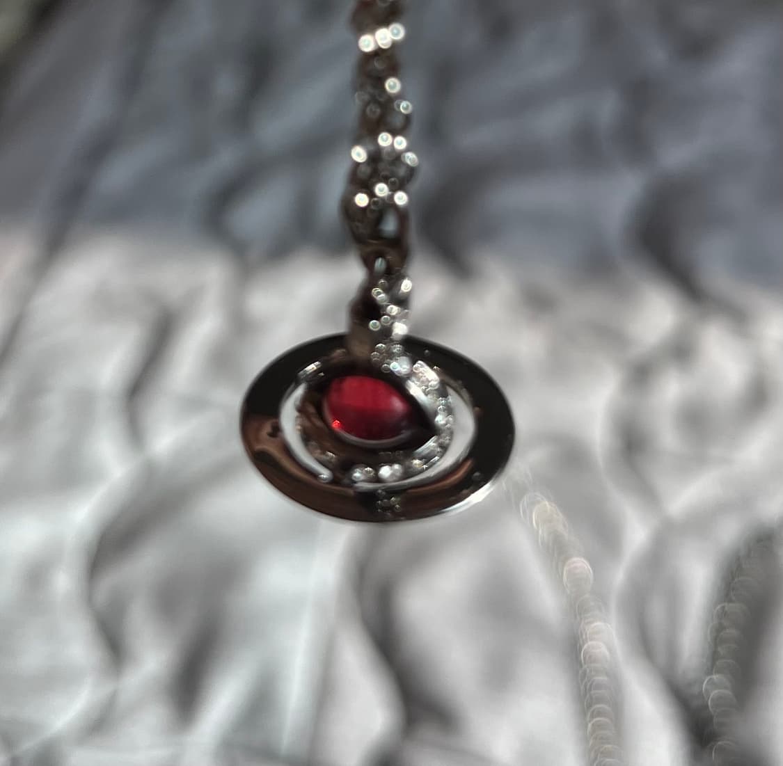 국내 유일 비비안웨스트우드 orb 와인 쁘띠 사이즈 목걸이 상품이미지2