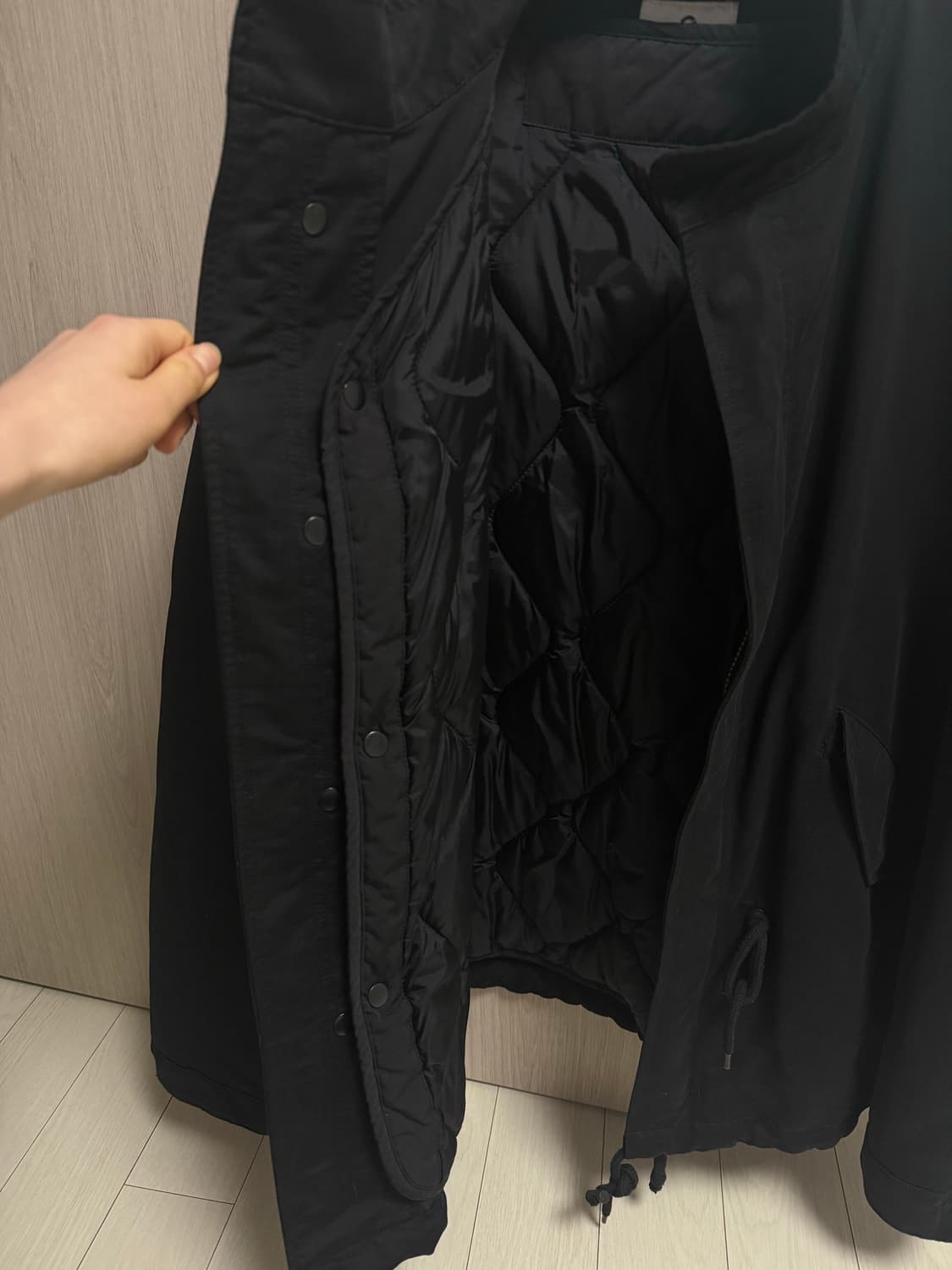 기프트 오리지널 M-65 숏 개파카 블랙 투웨이 야상 상품이미지2