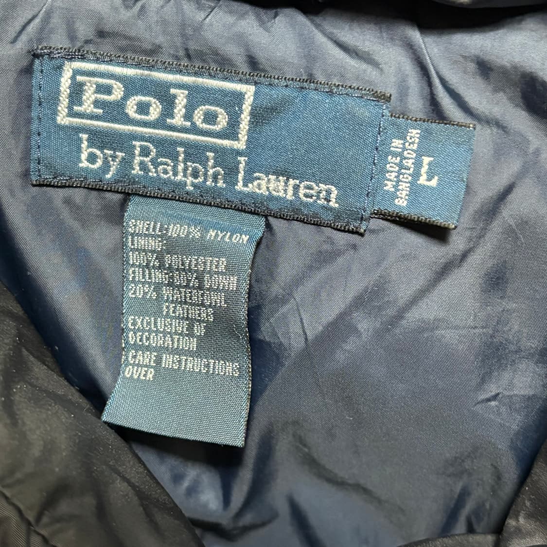 Polo Ralph Lauren 자수 네이비 다운 패딩 상품이미지3