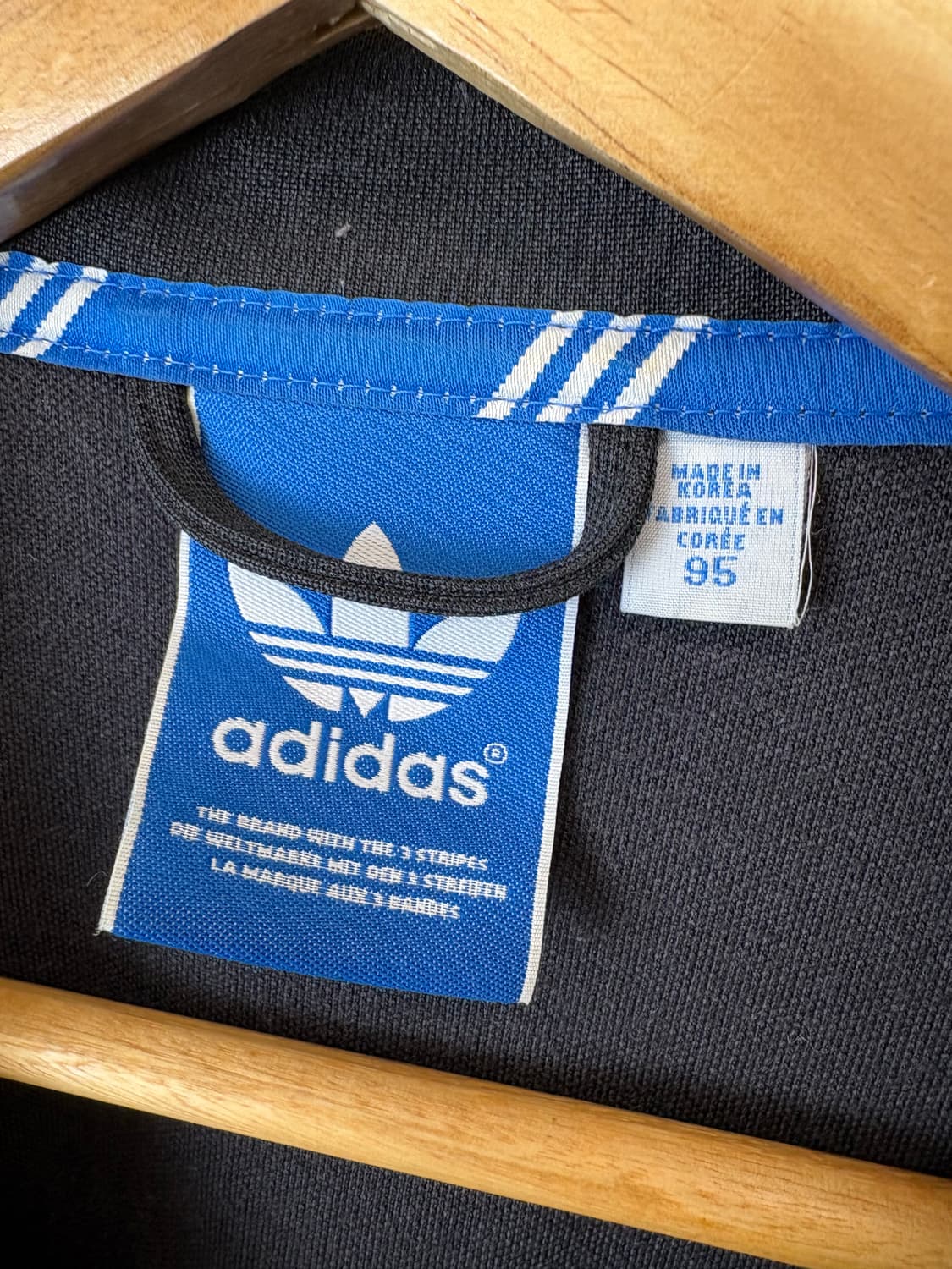 아디다스 유로파 삼선 트랙탑 블랙 져지 상품이미지5