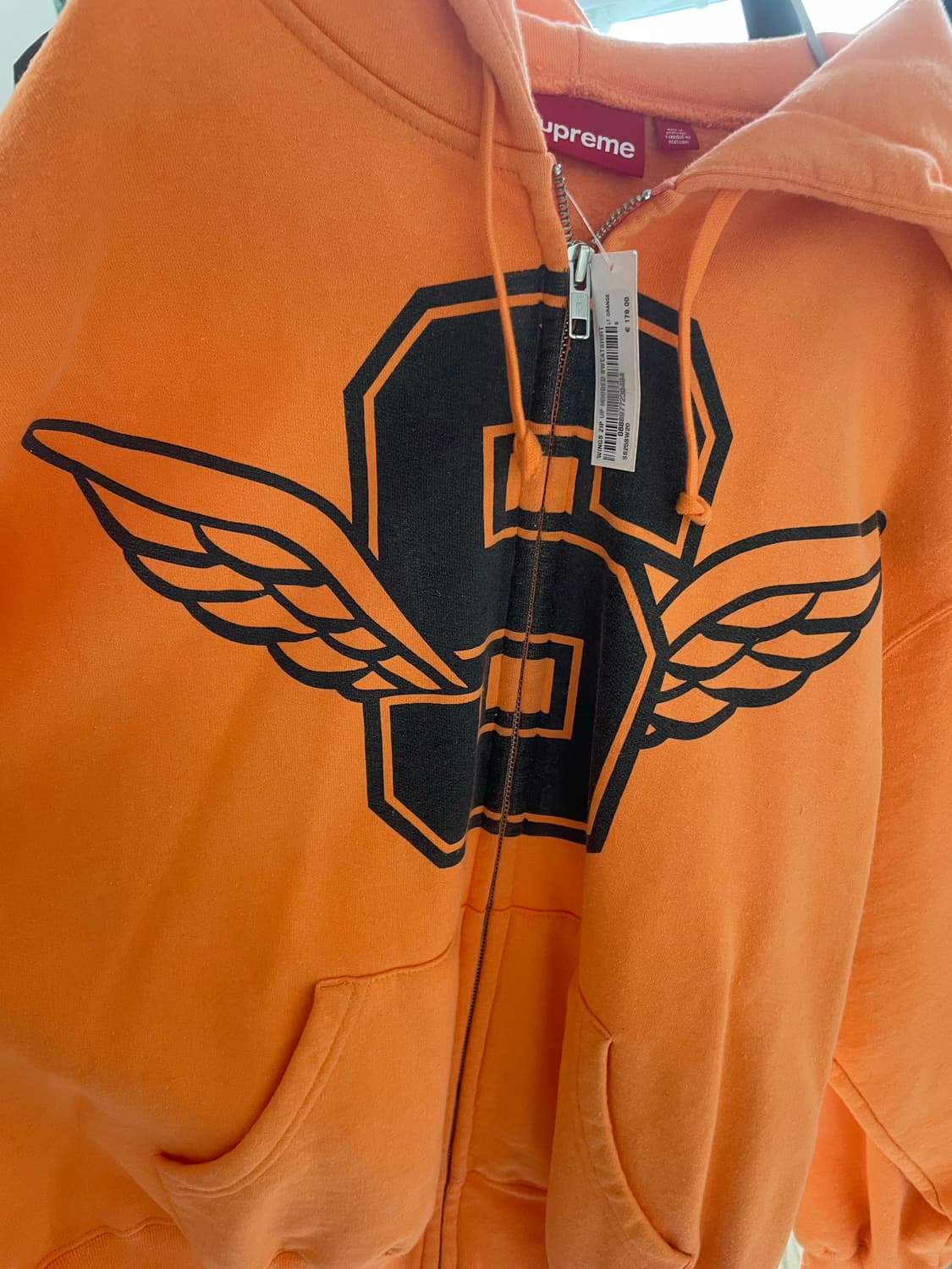 ✅정가 28만원✅택 달린 새상품✅슈프림 Supreme 윙스 집업 후드 오 상품이미지7