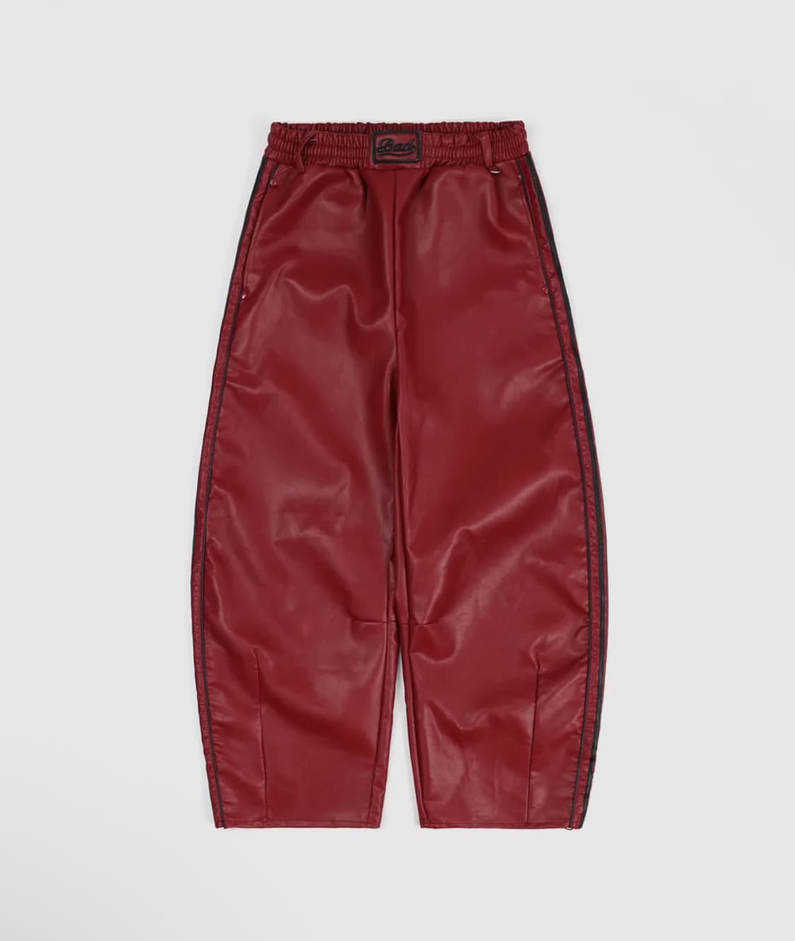 배드블러드 빌리 레더 조거 팬츠 - 레드 M 상품이미지2